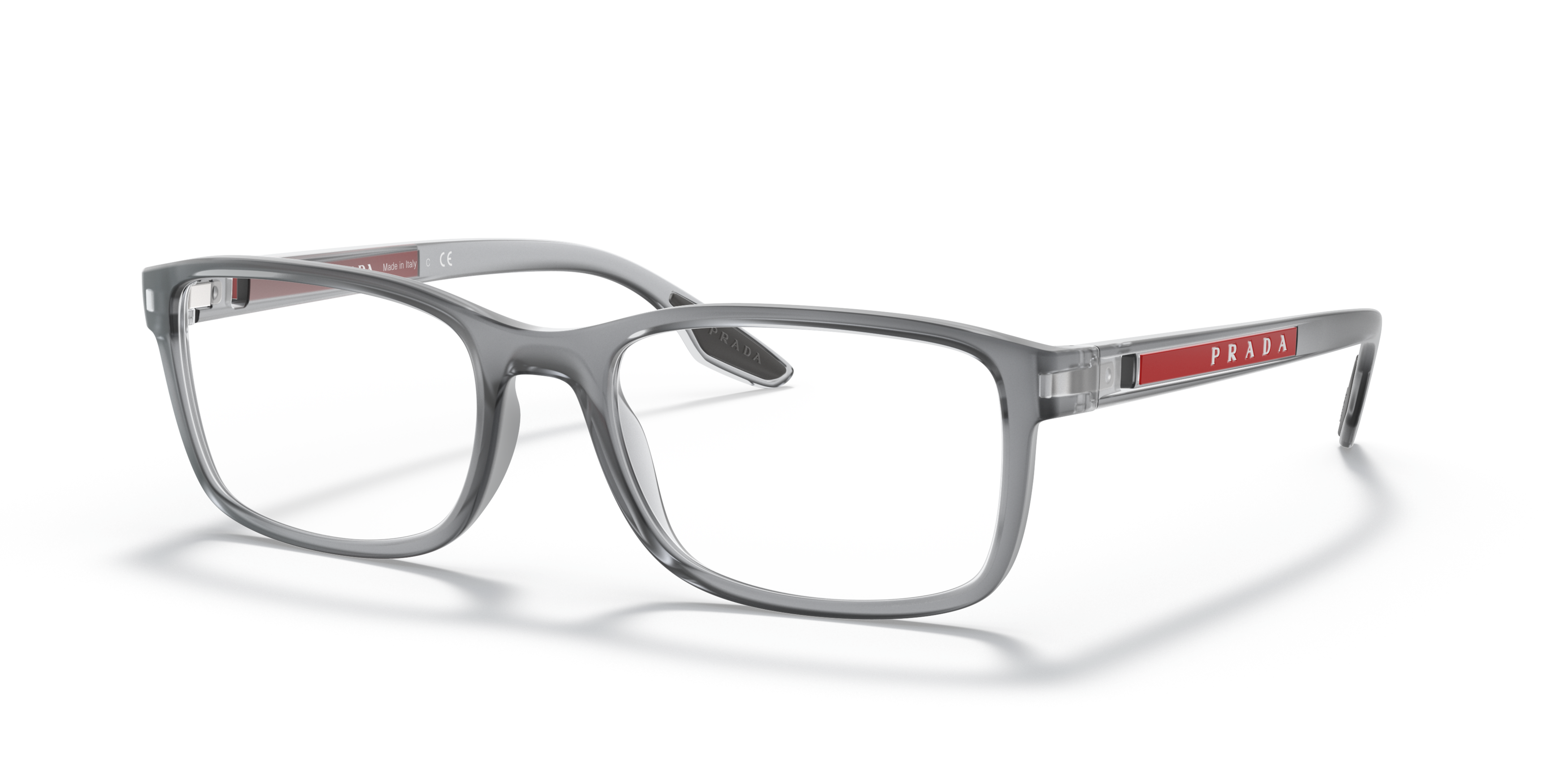 Angle_Left01 Prada Linea Rossa PS 09OV (14C1O1) Glasses Transparent / Grey