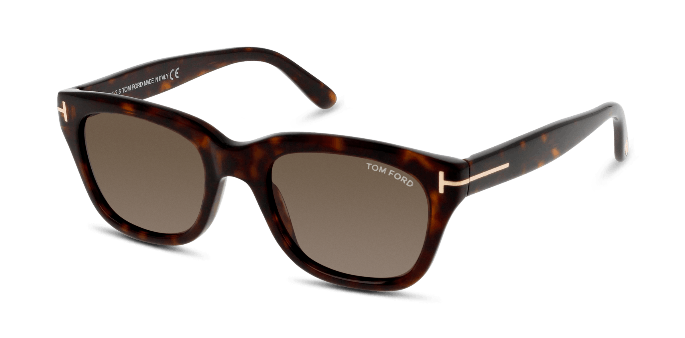 Angle_Left01 Tom Ford SNOWDON FT 237 (52N) Sunglasses Green / Havana