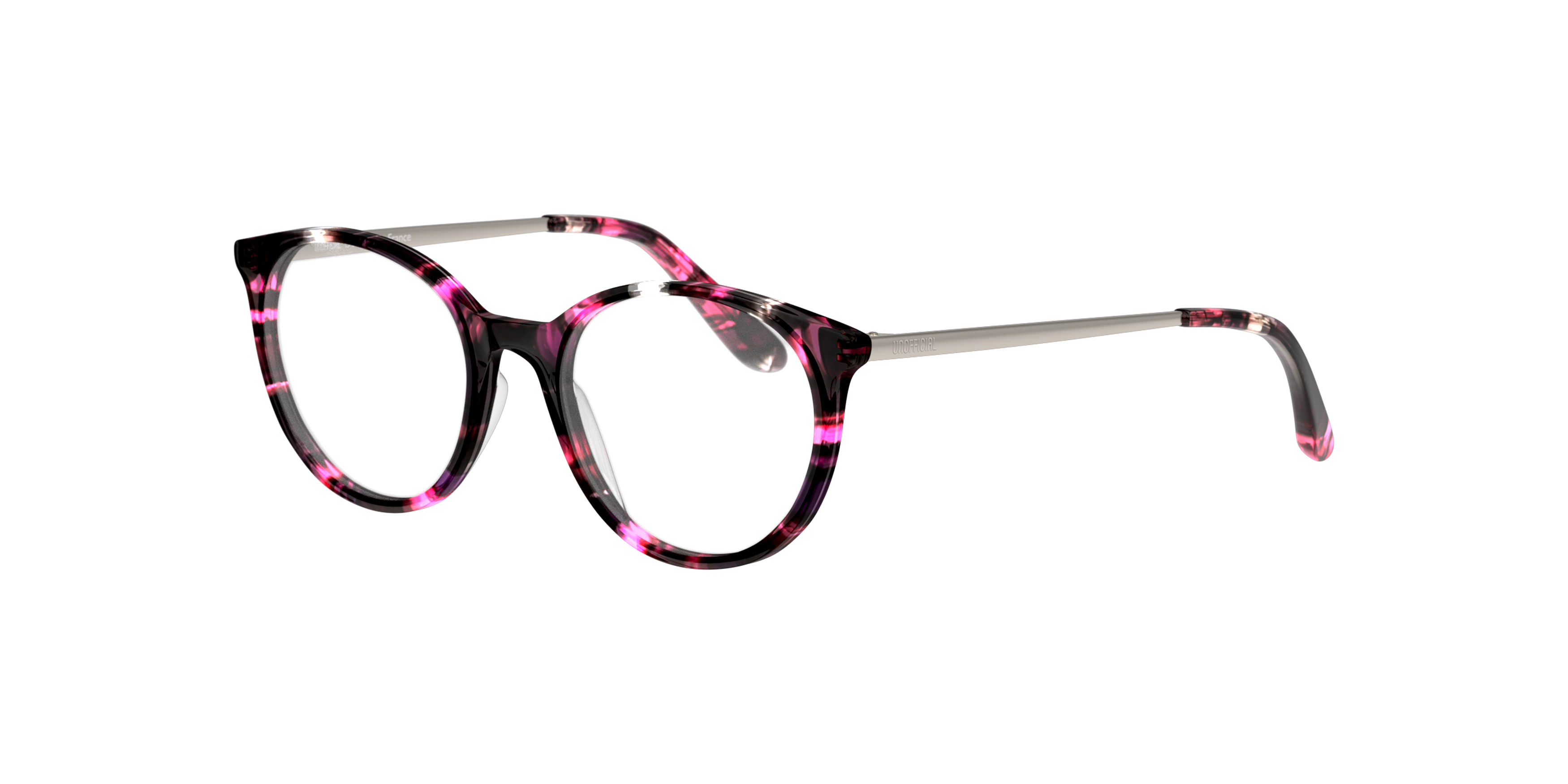 Angle_Left01 Unofficial UNOF0030 (PS00) Glasses Transparent / Pink