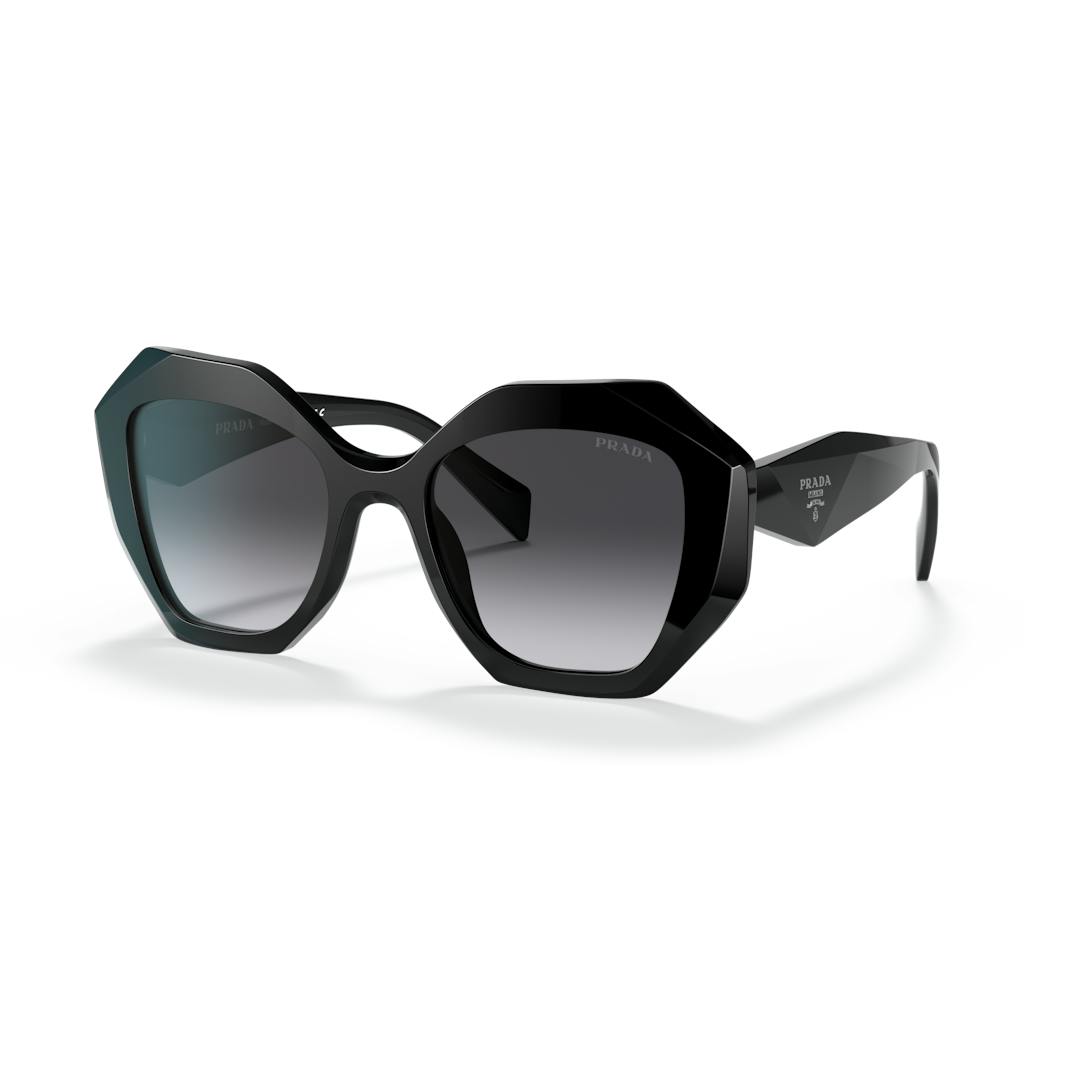 Prada PR 16WS Lunettes de Soleil - Hexagonale Noir