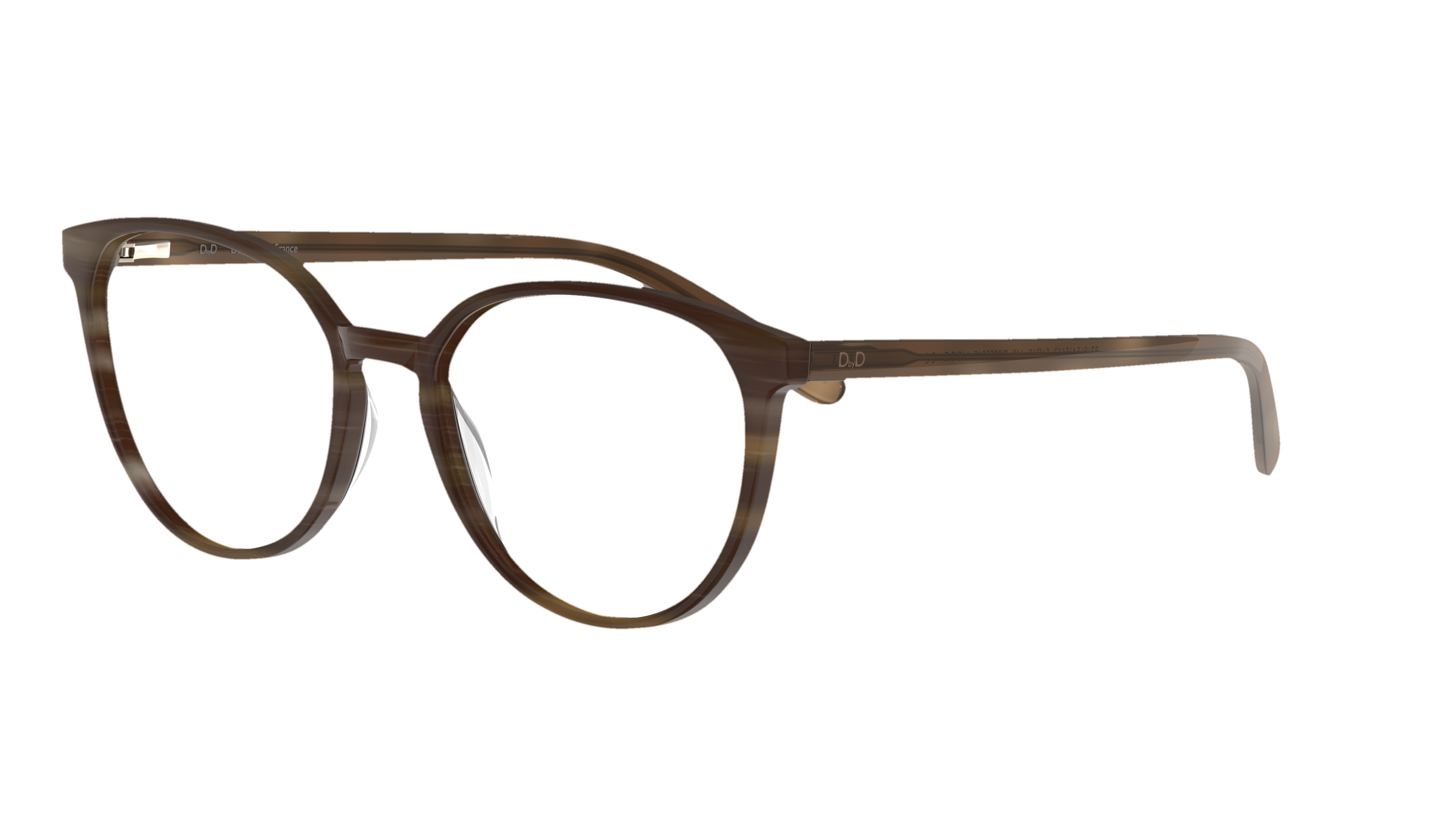 Angle_Left01 DbyD Bio-Acetate DB OF5045 Glasses Transparent / Brown