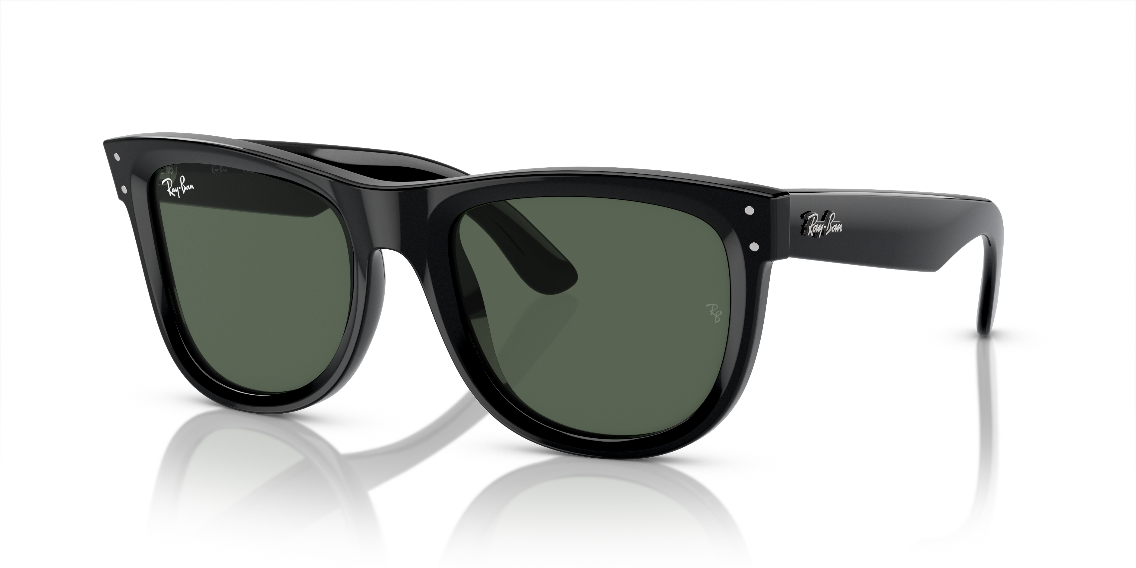 Angle_Left01 Ray-Ban Wayfarer Reverse RBR 0502S (6677VR) Sunglasses Green / Black