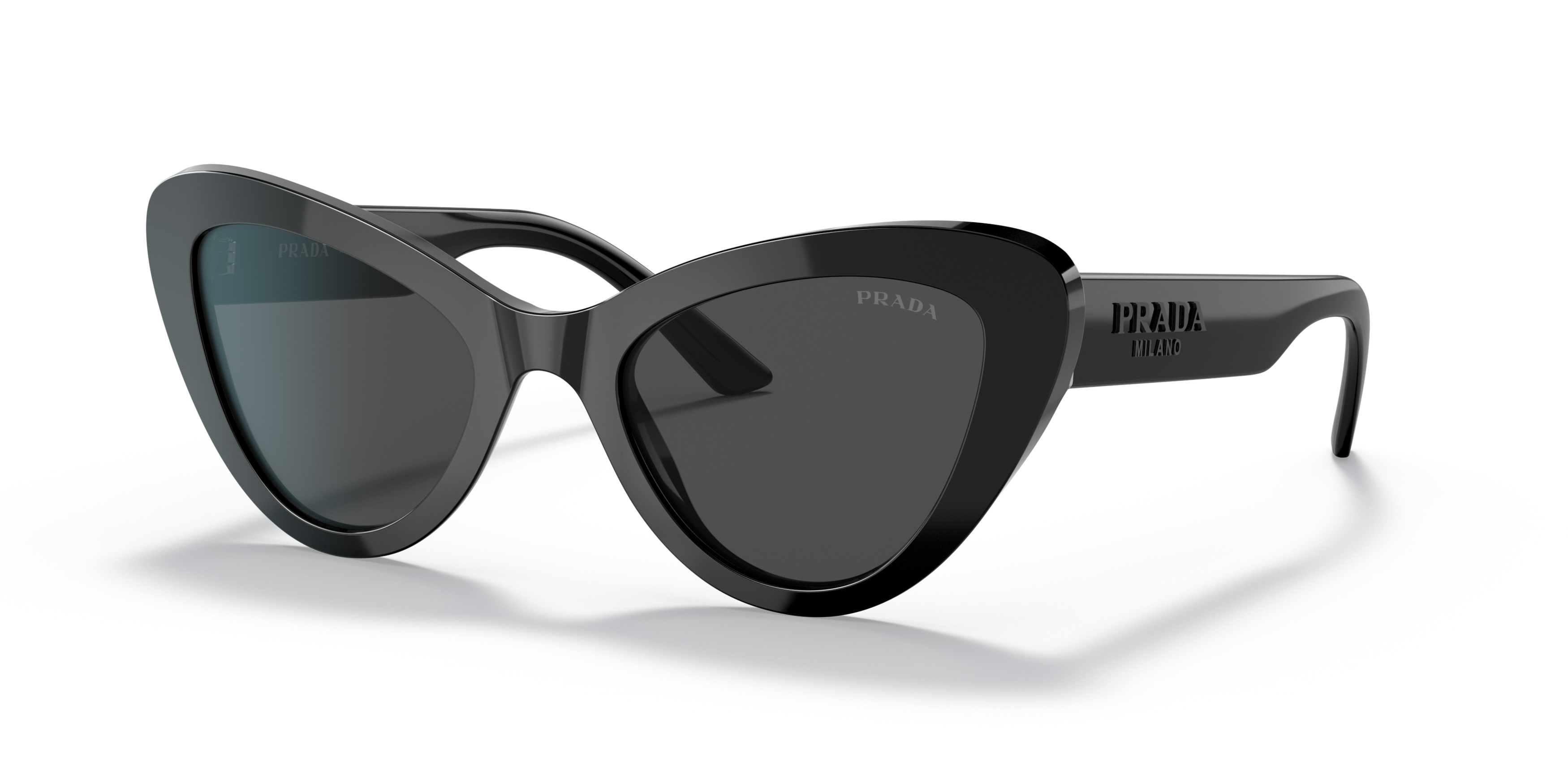 Angle_Left01 Prada PR 13YS (1AB5S0) Sunglasses Grey / Black