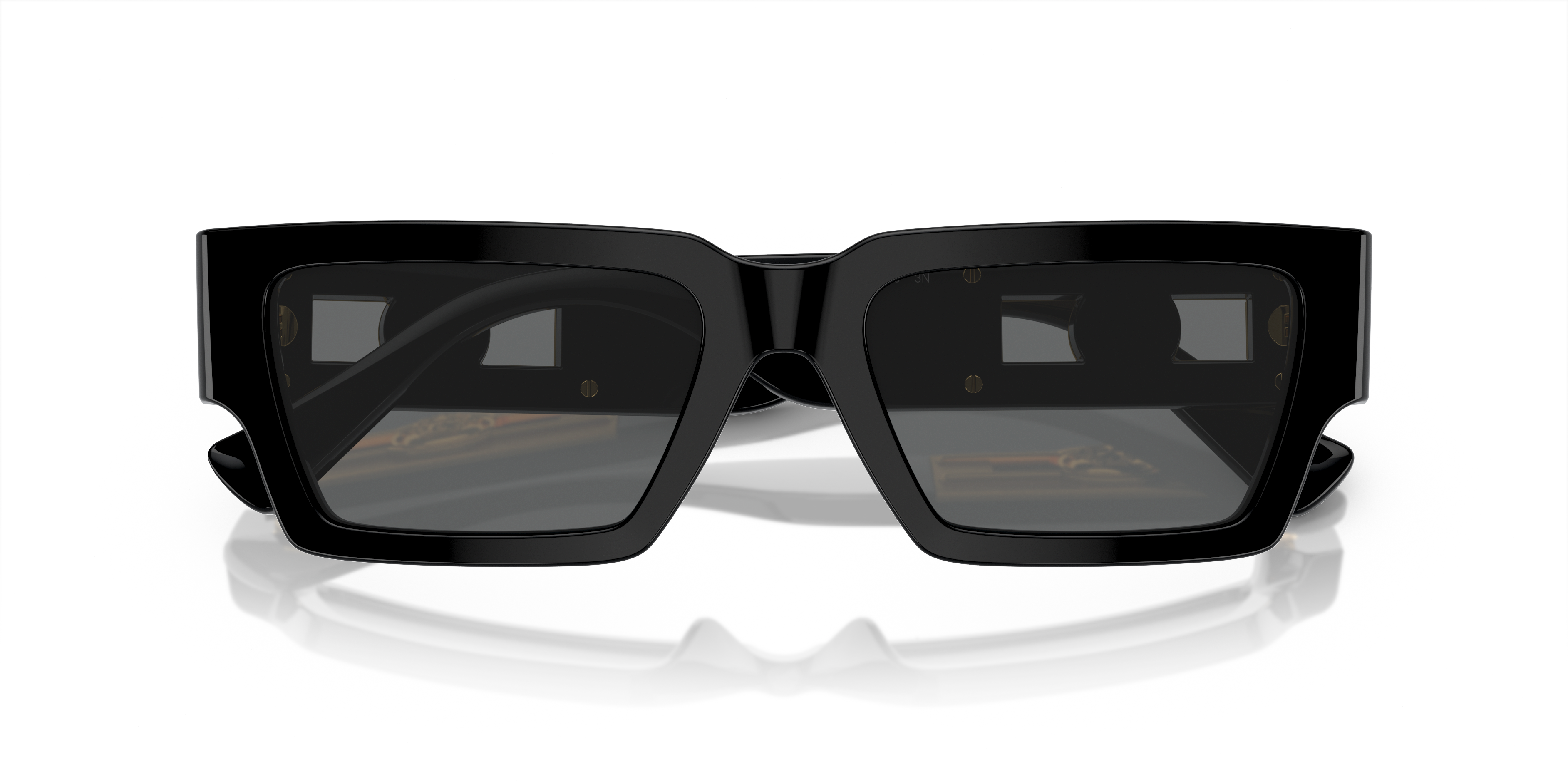 Folded Versace VE 4459 Sunglasses Grey / Black