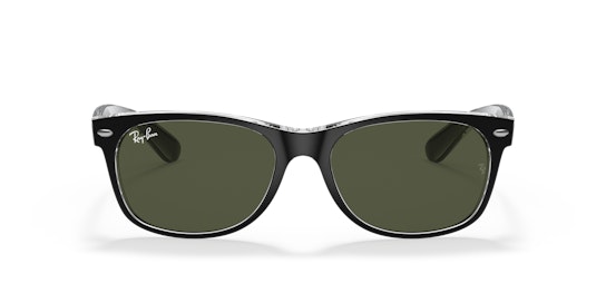 Ray-Ban New Wayfarer Colour Mix RB 2132 Sunglasses Green / Transparent, Black