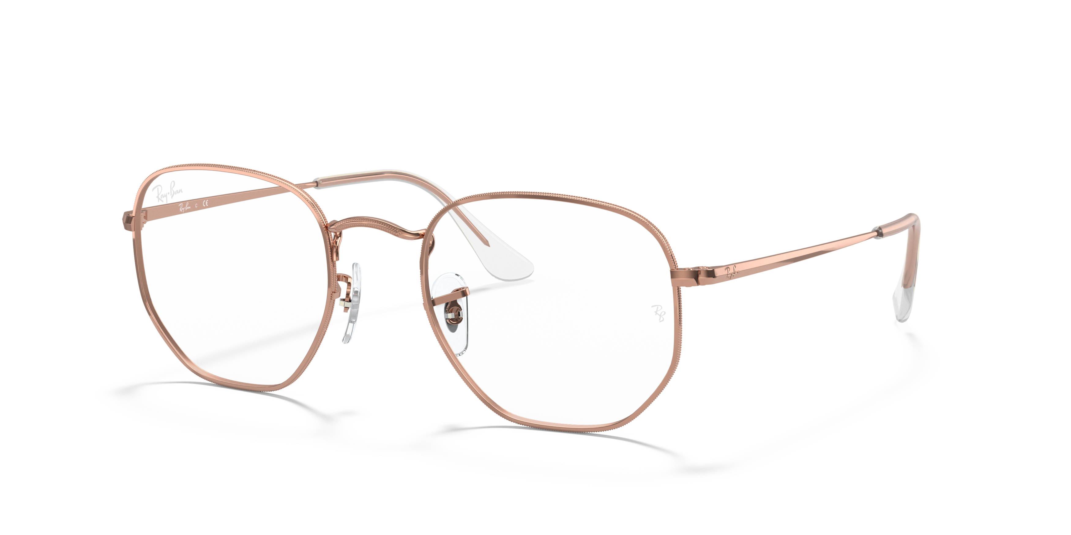 Angle_Left01 Ray-Ban RX 6448 Glasses Transparent / Pink