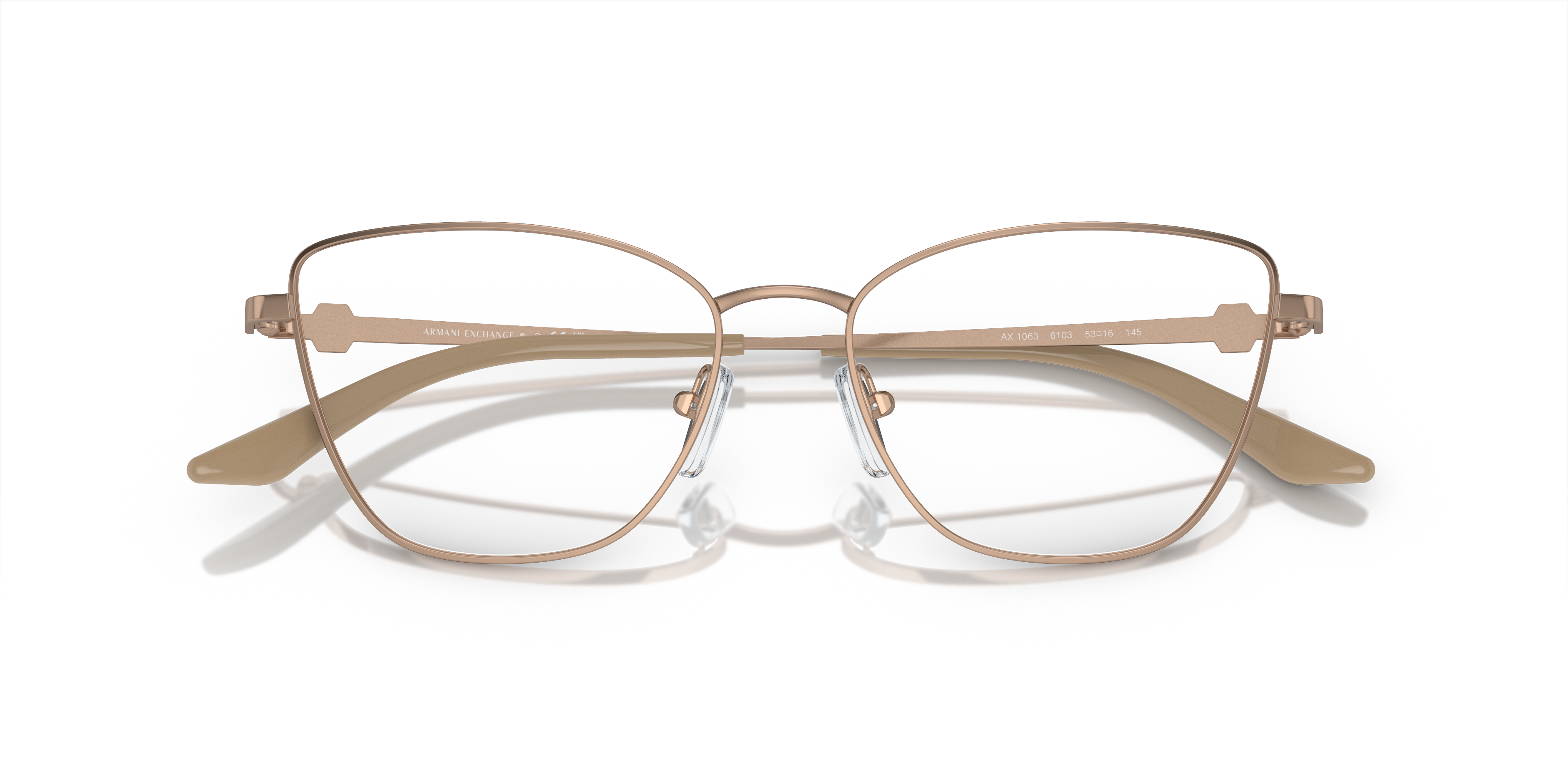 Folded Armani Exchange AX 1063 Glasses Transparent / Gold