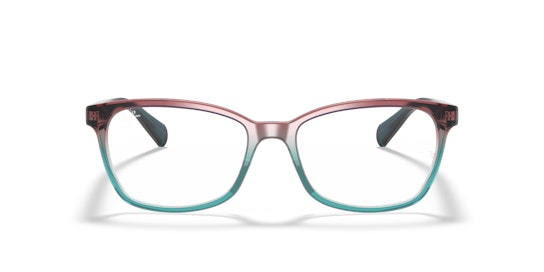 Ray-Ban RX 5362 Glasses Transparent / transparent, red