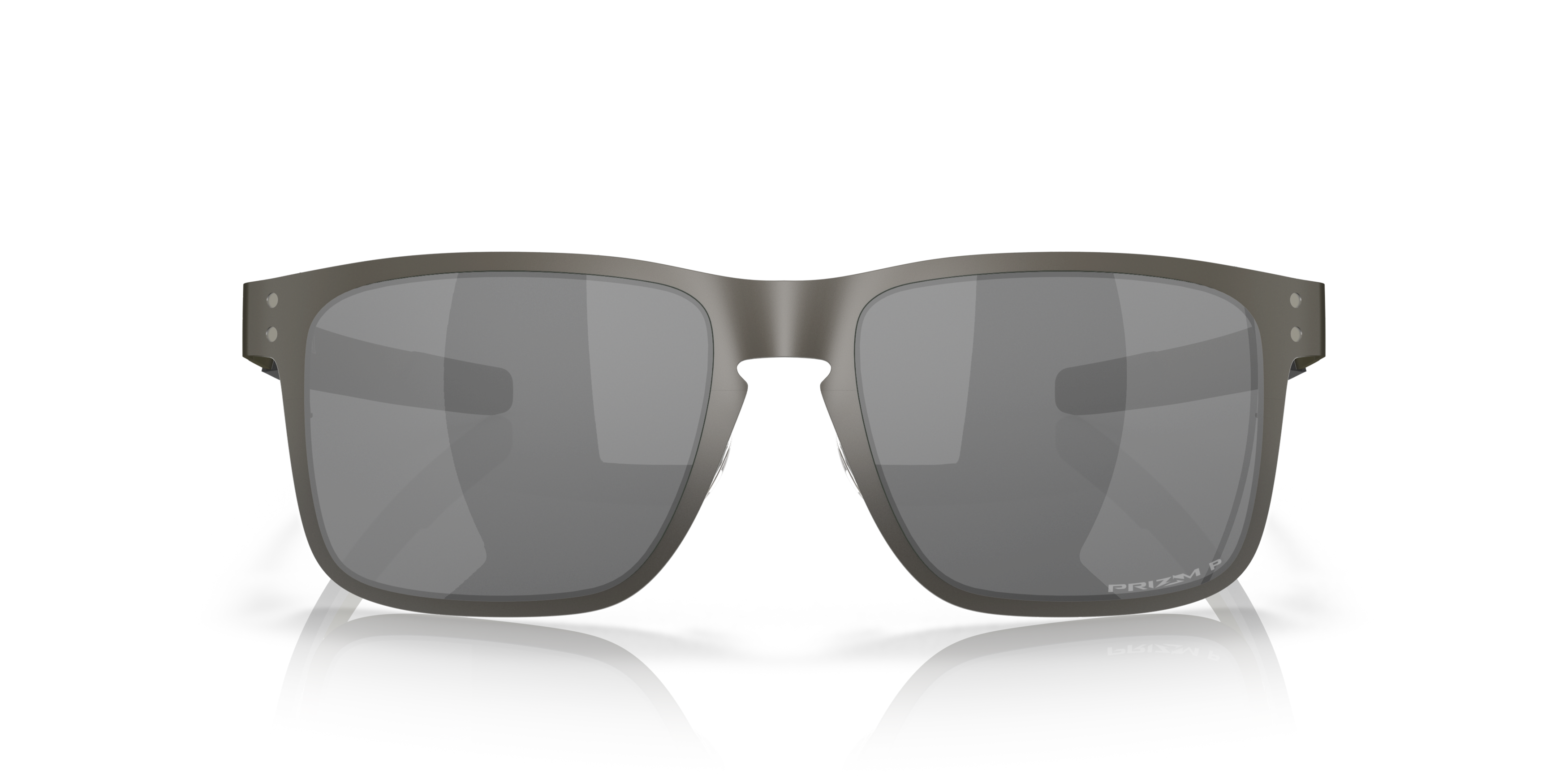 Front Oakley Holbrook Metal OO 4123 Sunglasses Silver / Grey