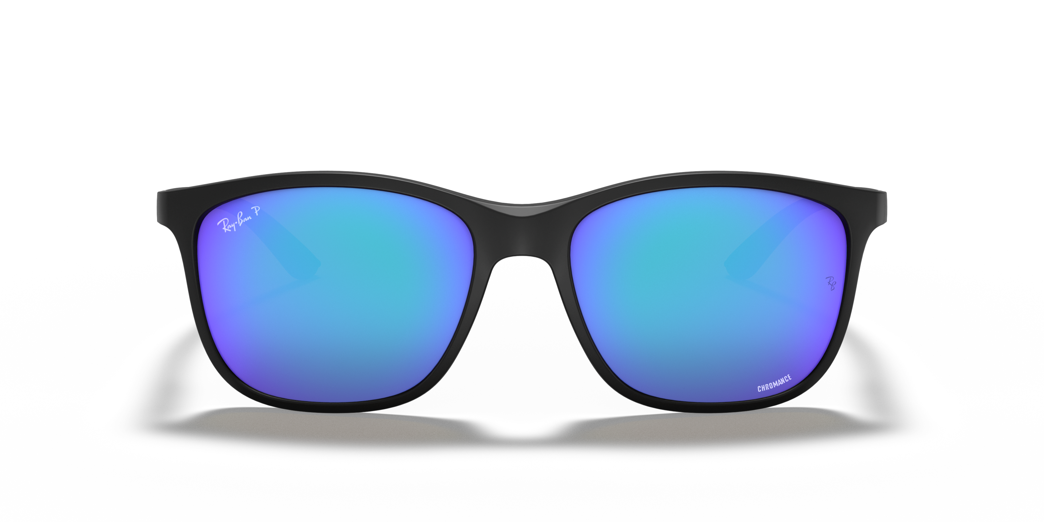 Front Ray-Ban Chromance RB 4330CH Sunglasses Blue / Black