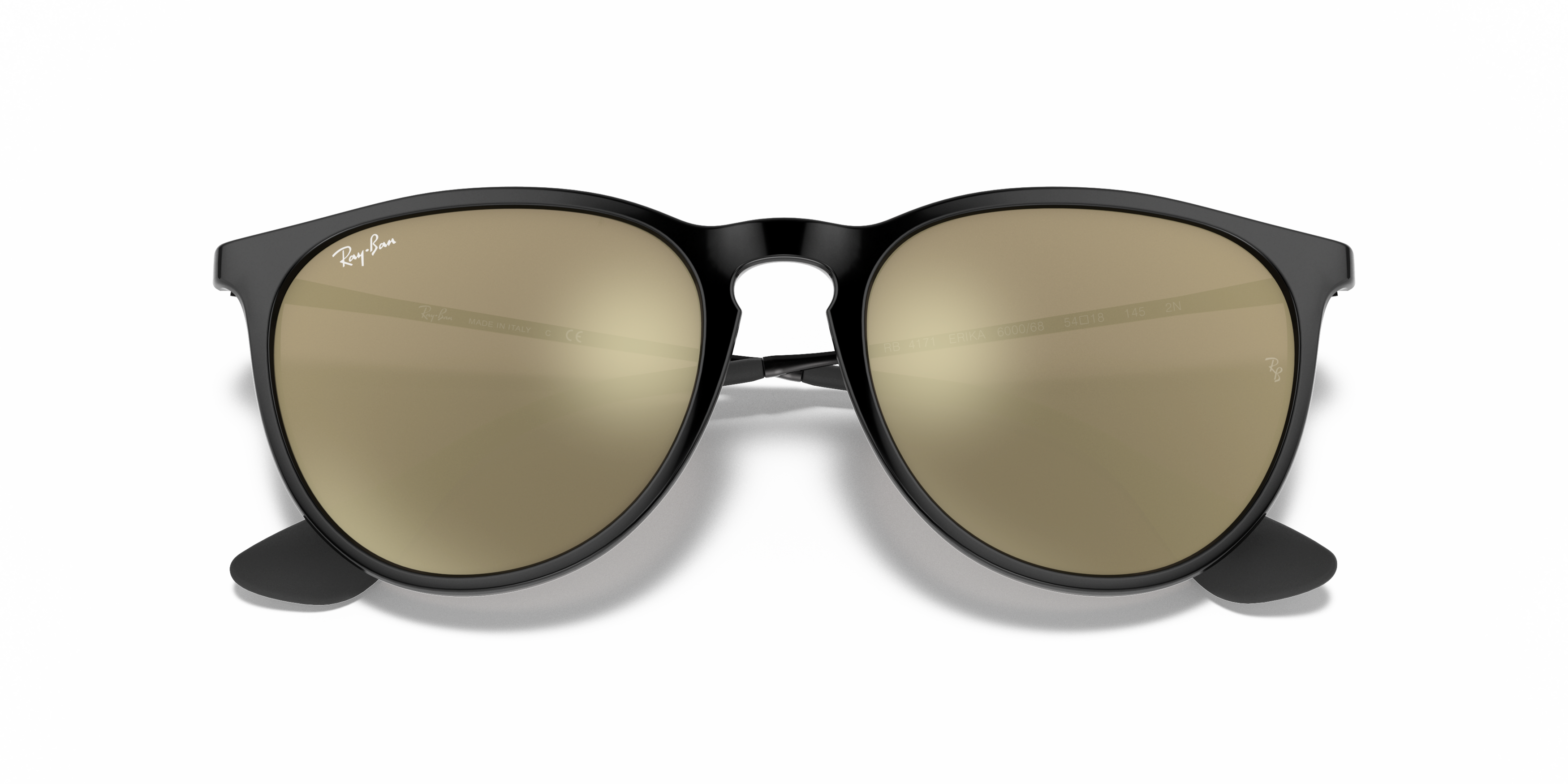 Folded Ray-Ban Erika RB 4171 Sunglasses Green / Tortoise Shell