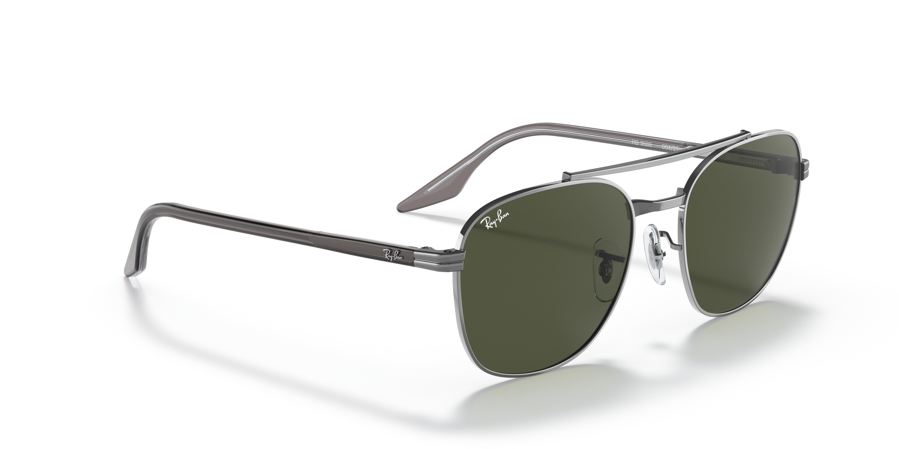 Angle_Right01 Ray-Ban RB3688 004/31 Groen / Grijs