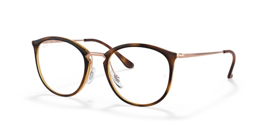 Ray-Ban RX 7140 Glasses Transparent / Brown