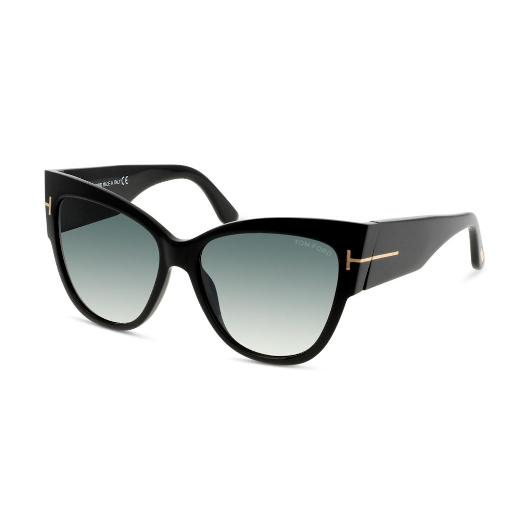 Tom Ford FT0371 Lunettes de Soleil Femme - Noir Gris - Possibilité de verres correcteurs - Adaptable
