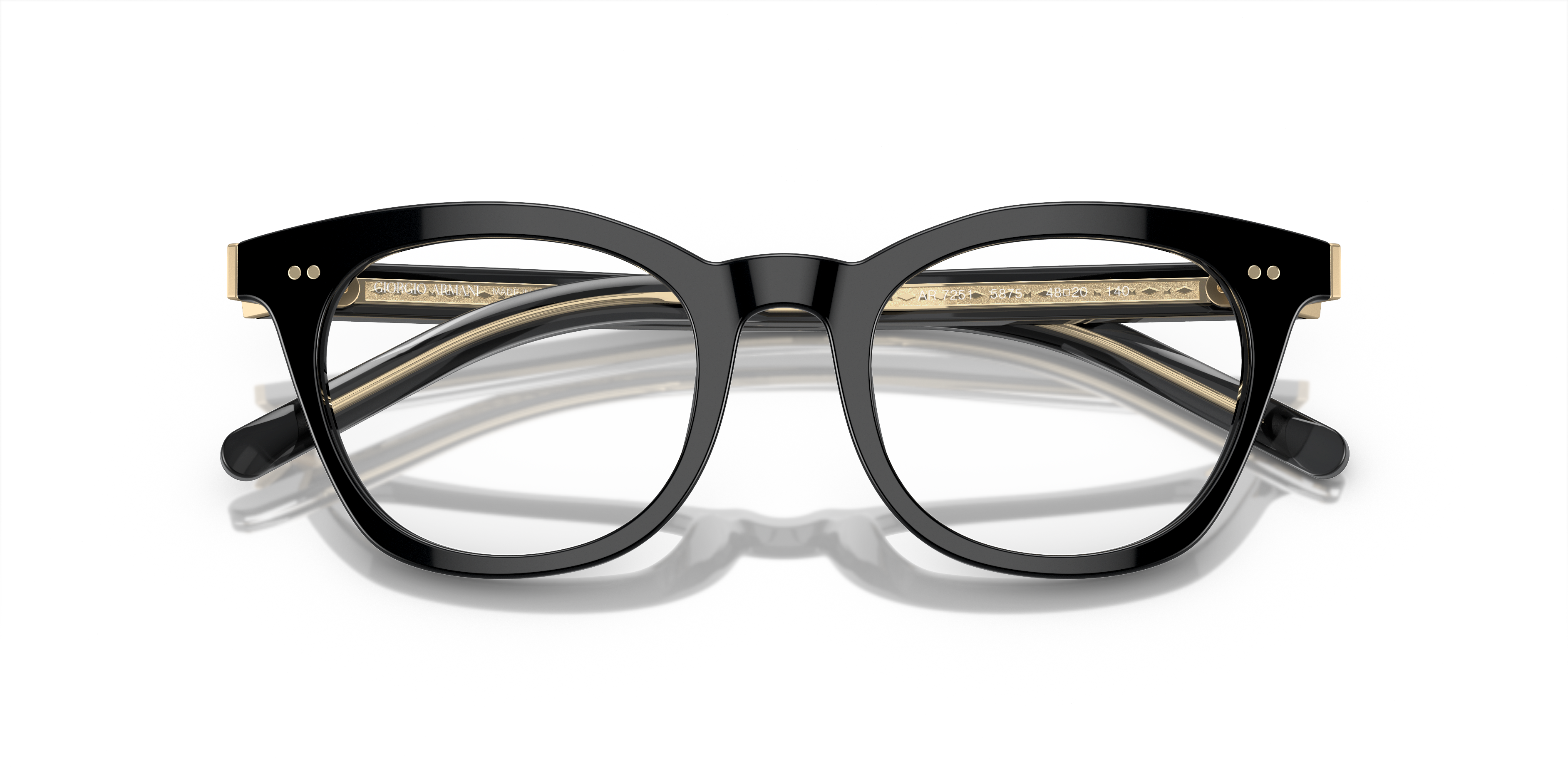 Folded Giorgio Armani AR 7251 (5875) Glasses Transparent / Black