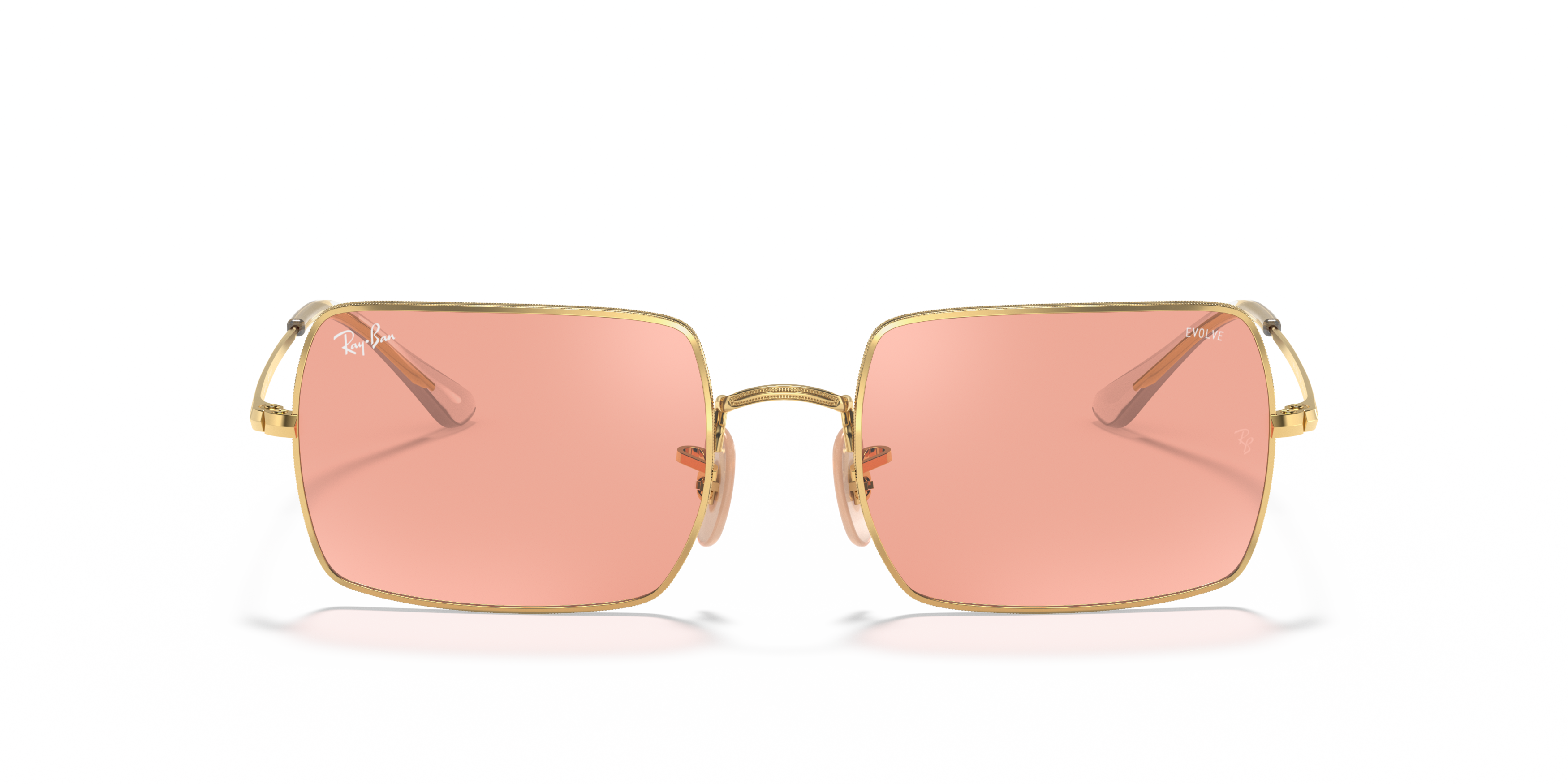 Front Ray-Ban Rectangle RB1969 001/3E Roze / Goud