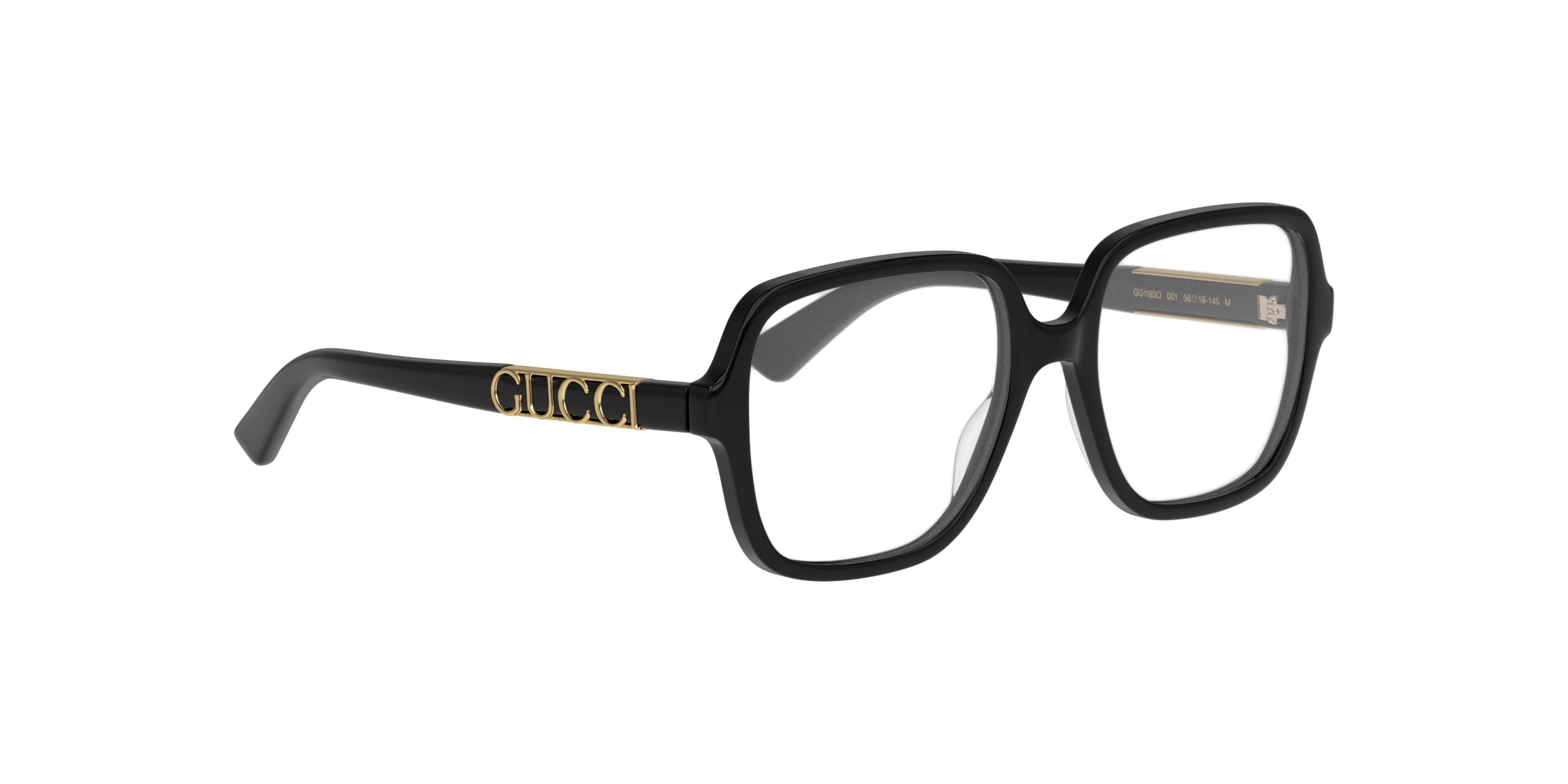 Angle_Right01 Gucci GG 1193O Glasses Transparent / Black