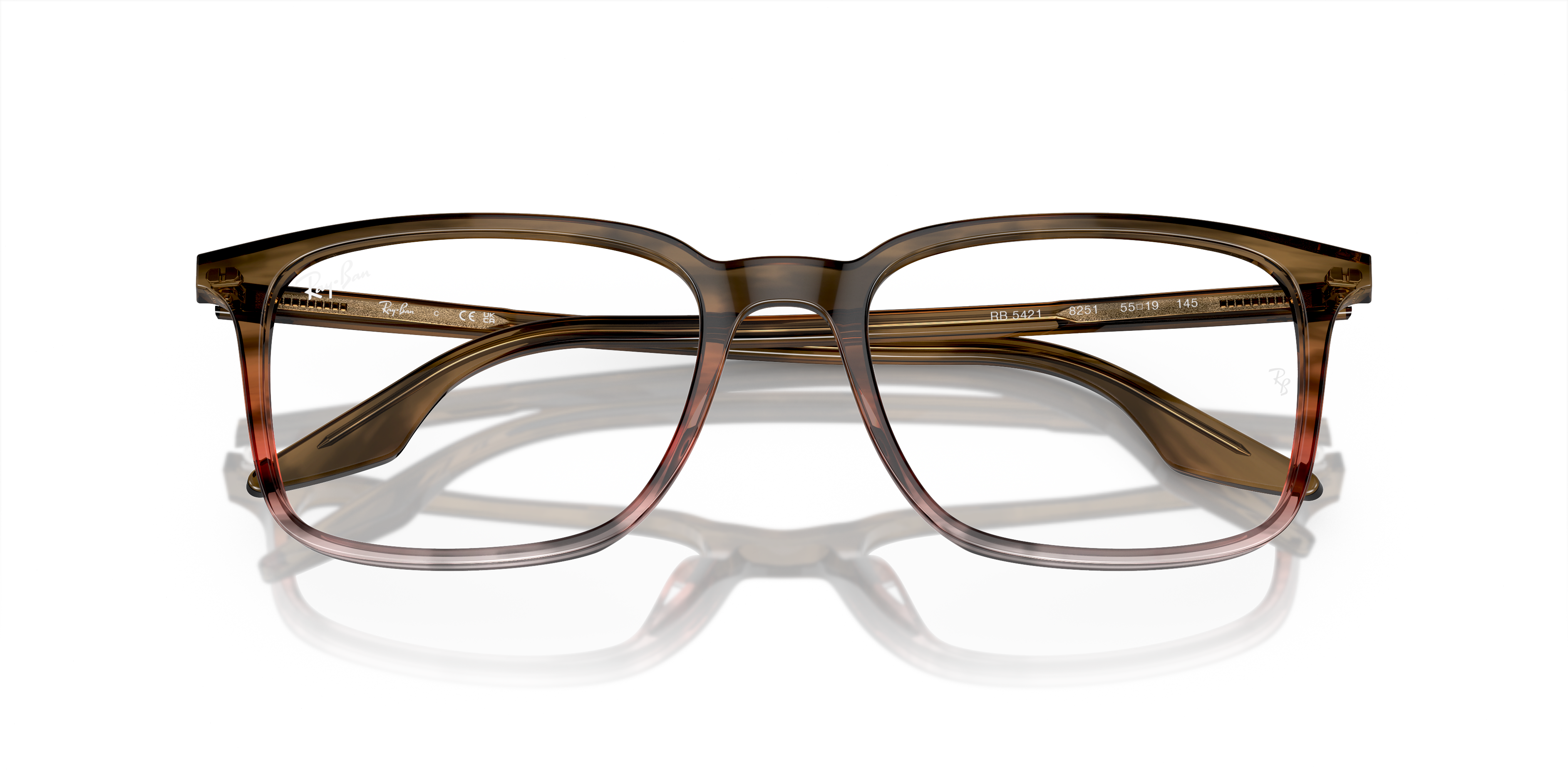 Folded Ray-Ban RX 5421 (2001) Glasses Transparent / Transparent