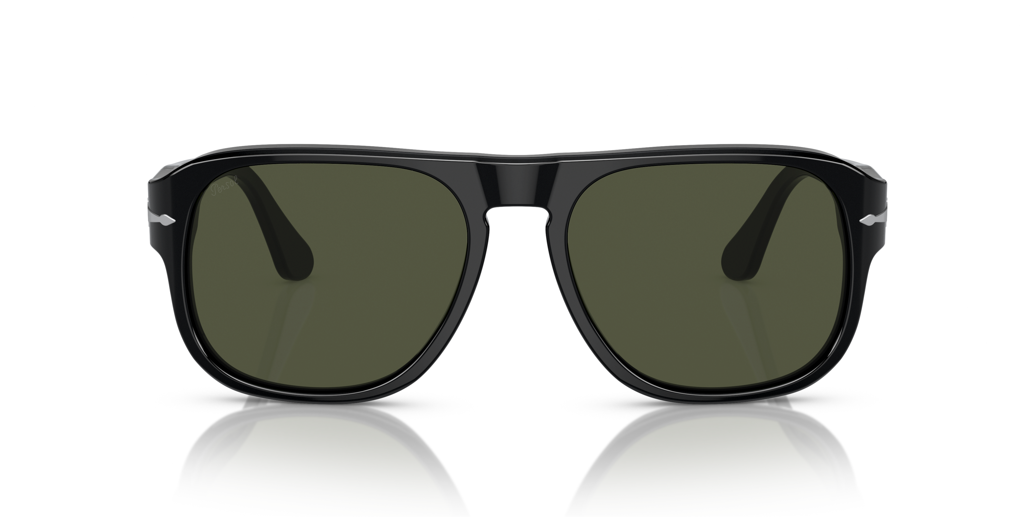 Front Persol PO 3310S (95/31) Sunglasses Green / Black