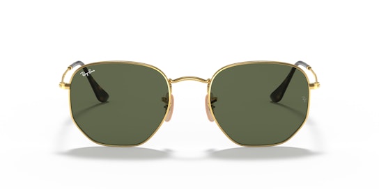 Ray-Ban Hexagonal Flat Lenses RB 3548N Sunglasses Green / Gold