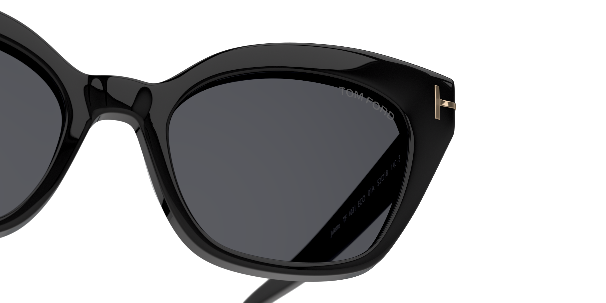 Detail01 Tom Ford FT 1031 (01A) Sunglasses Grey / Black