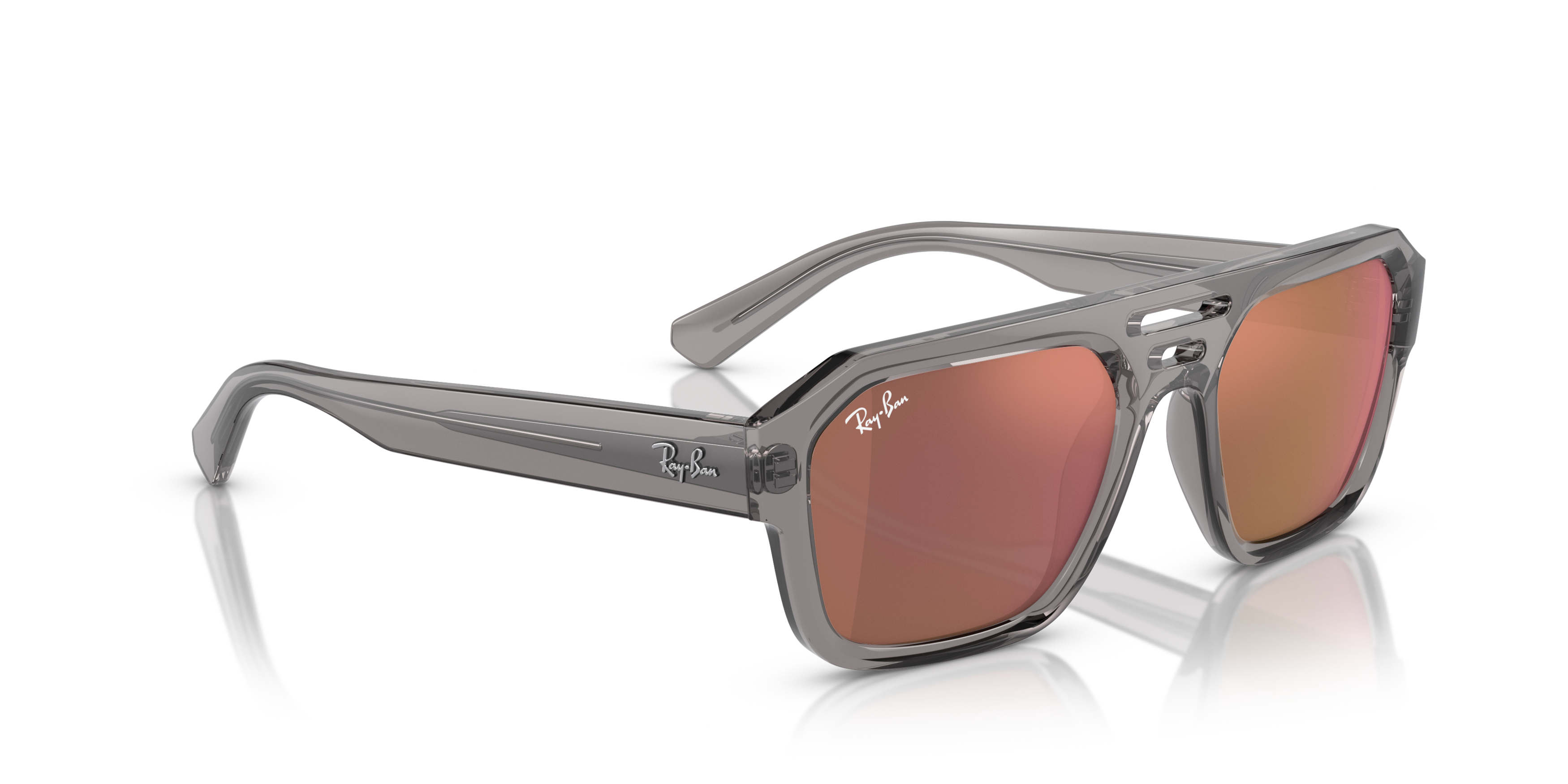 Angle_Right01 Ray-Ban RB 4397 Sunglasses Red / Transparent, Grey