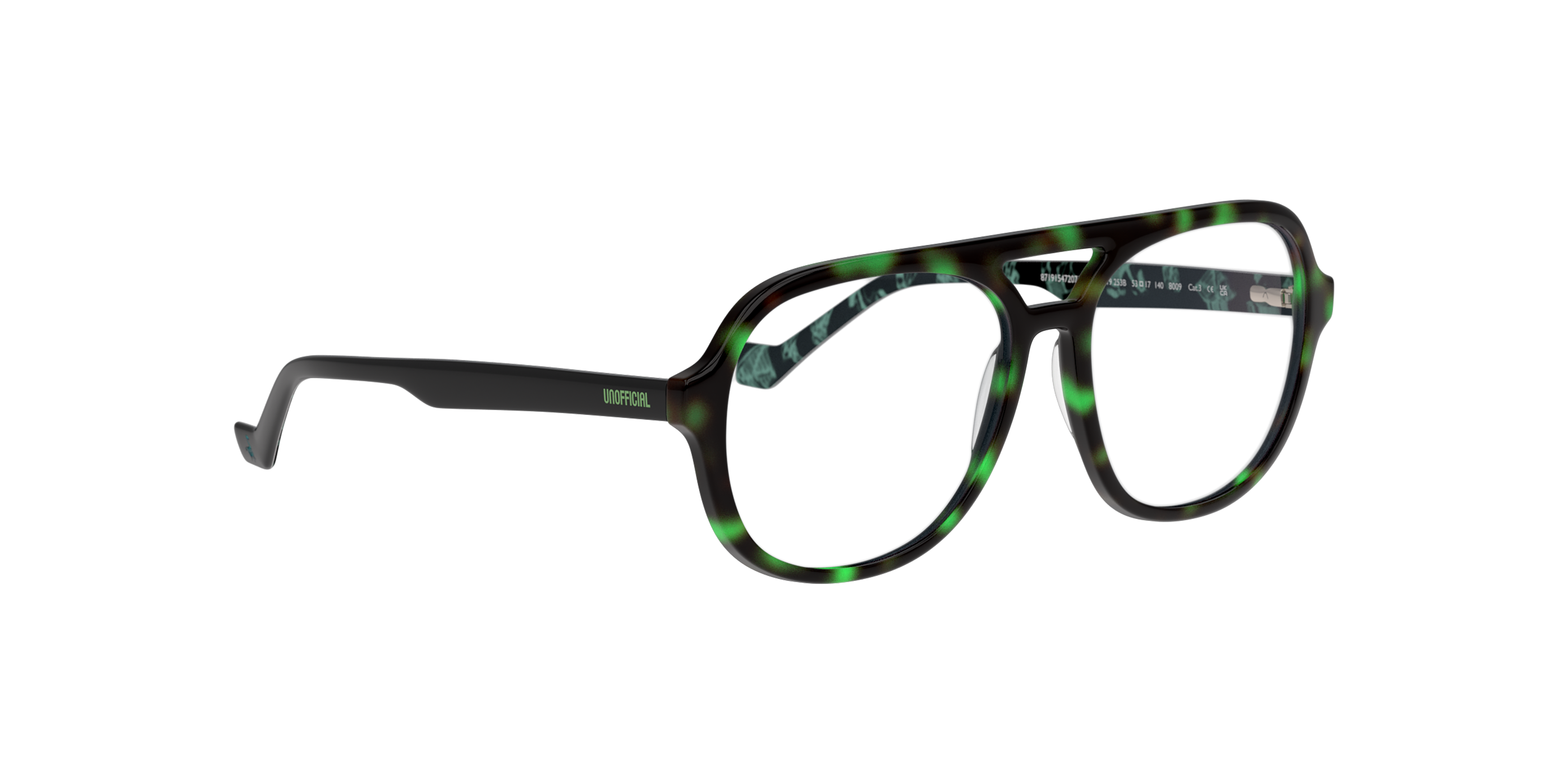 Angle_Right01 Fortnite with Unofficial UNSU0160 Glasses Transparent / Green