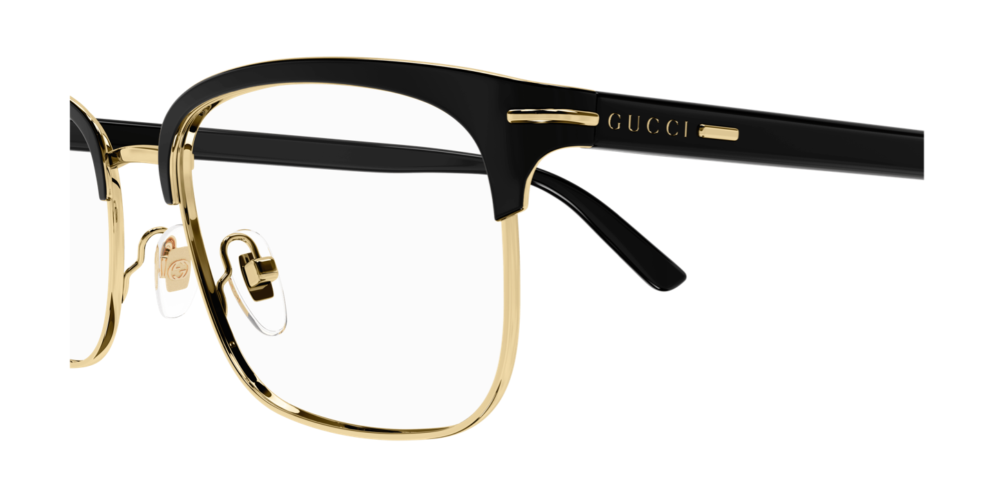 Detail01 Gucci GG1448O Glasses Transparent / Gold