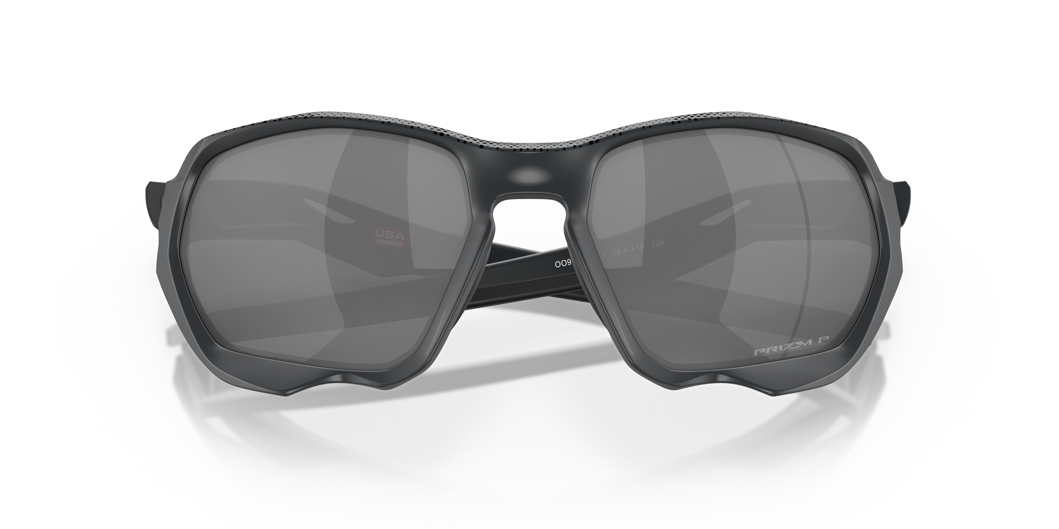 Folded Oakley PLAZMA OO 9019 (901914) Sunglasses Grey / Black