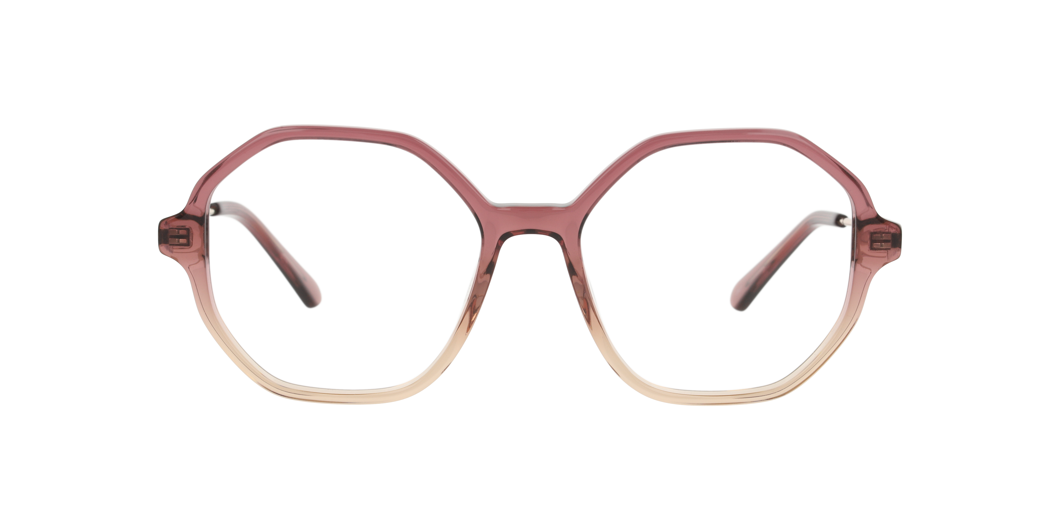 Front Unofficial UO2198 Glasses Transparent / Brown