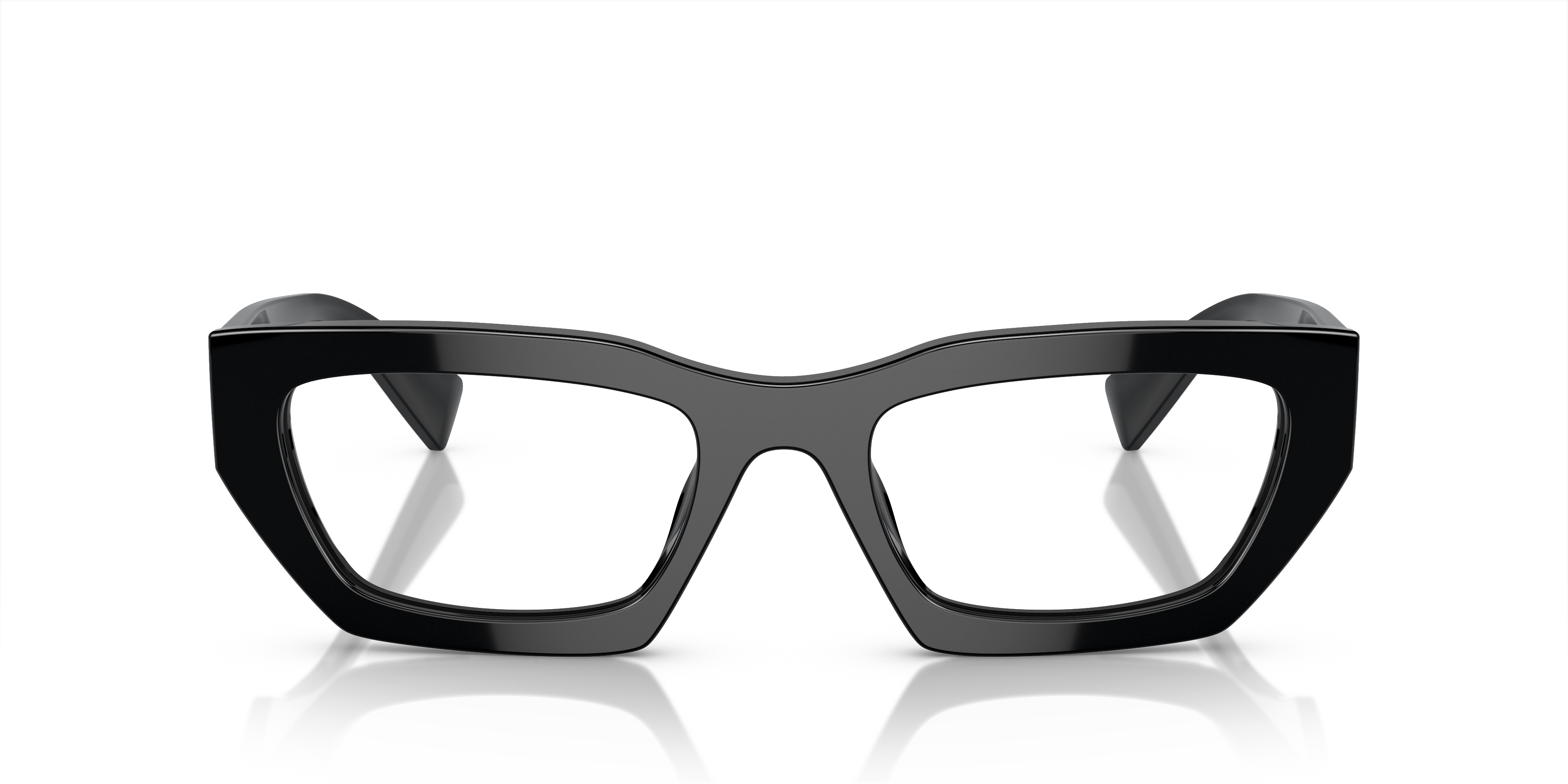 Front Miu Miu MU 03XV Glasses Transparent / Black