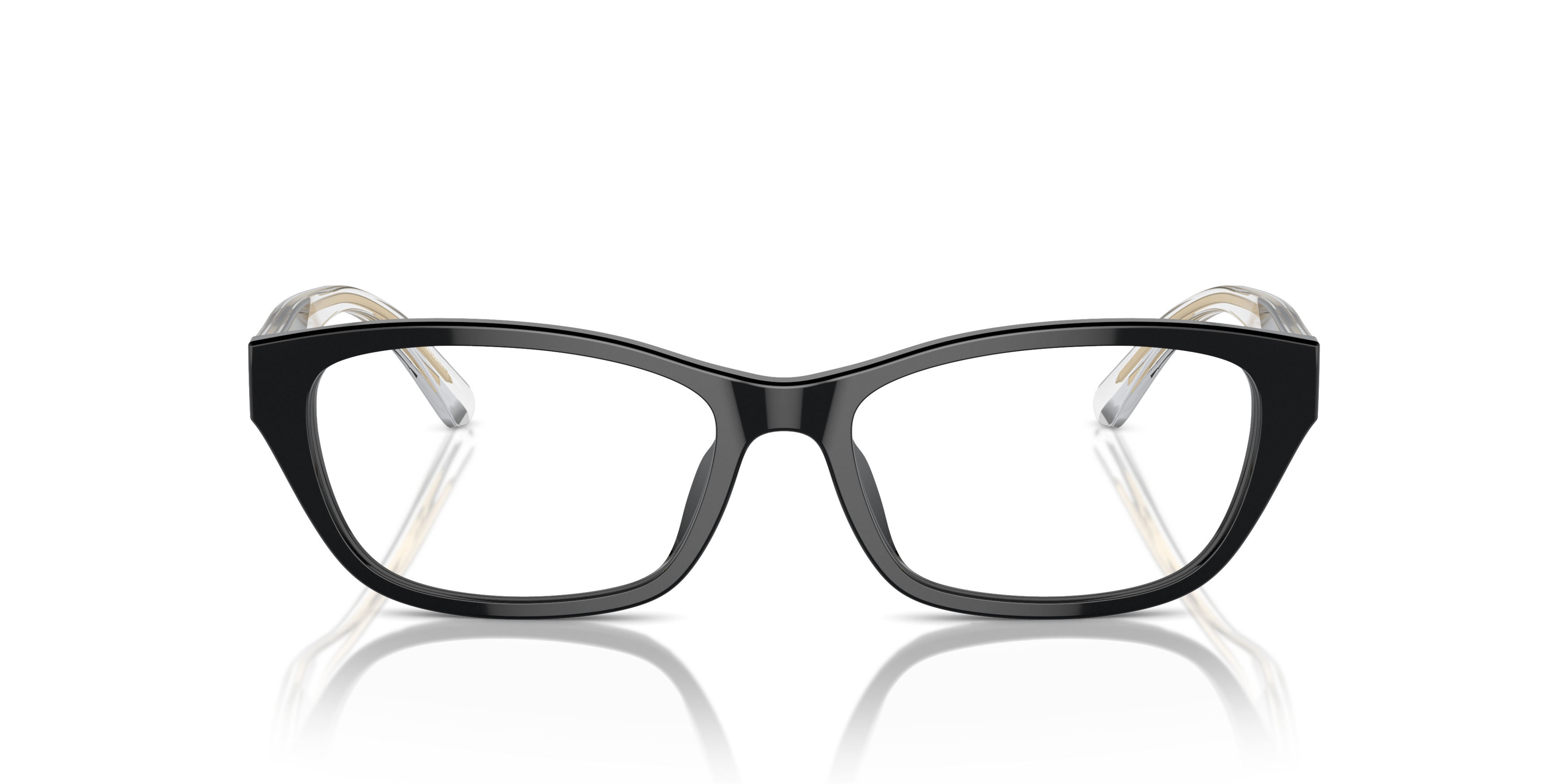 Front Emporio Armani EA 3238U Glasses Transparent / Black
