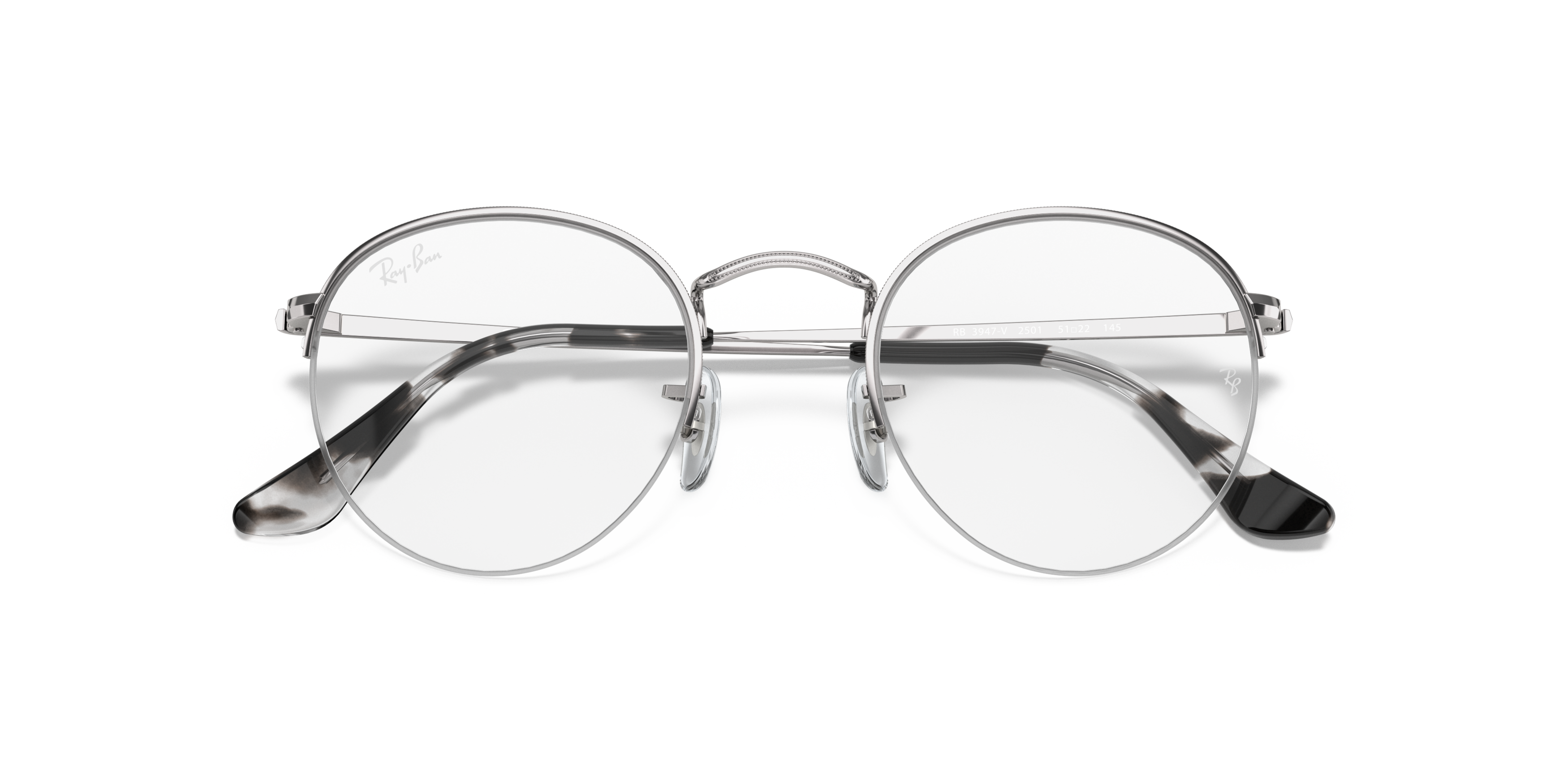 Folded Ray-Ban RX 3947V Glasses Transparent / Gold