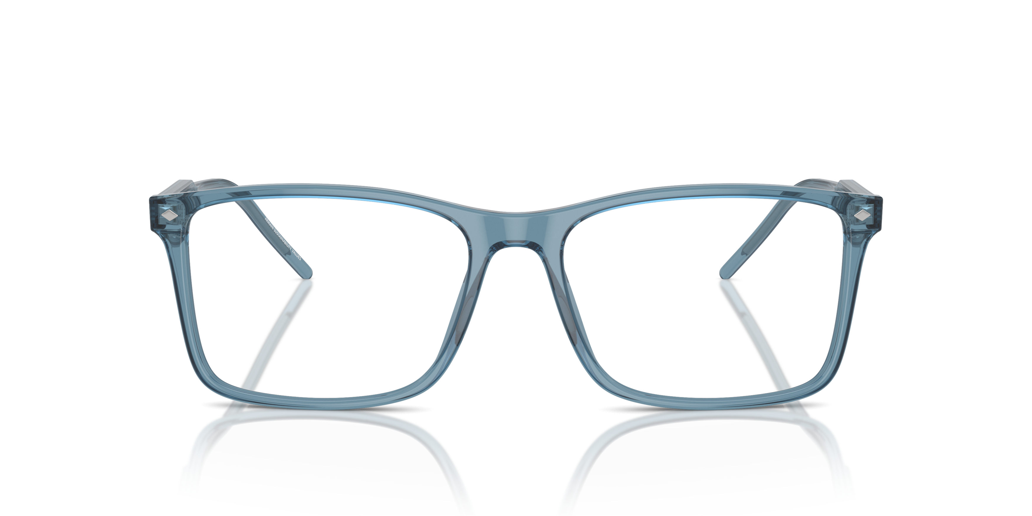 Front Giorgio Armani AR 7258 Glasses Transparent / Blue