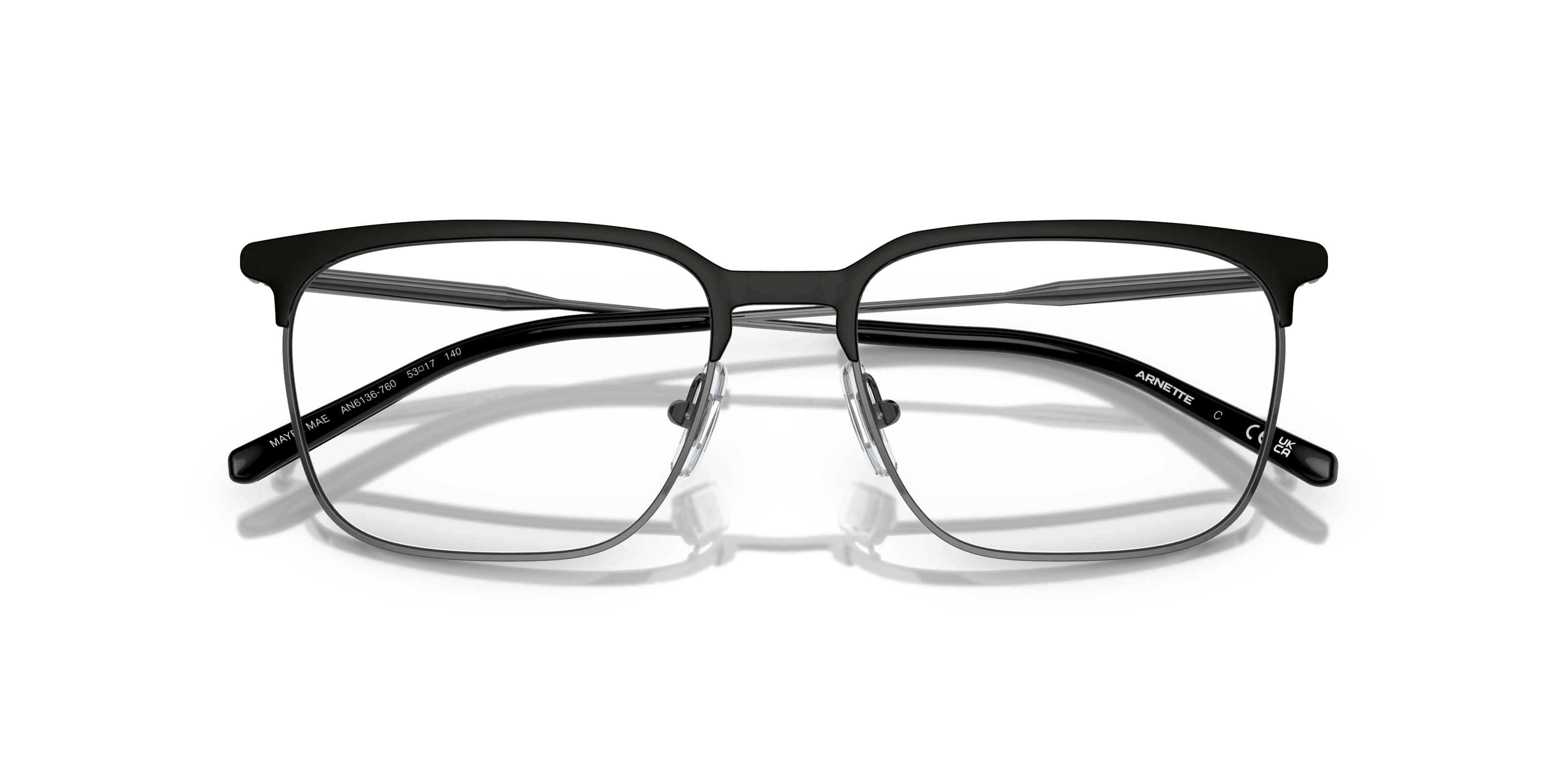 Folded Arnette MAYBE MAE AN 6136 (760) Glasses Transparent / Black