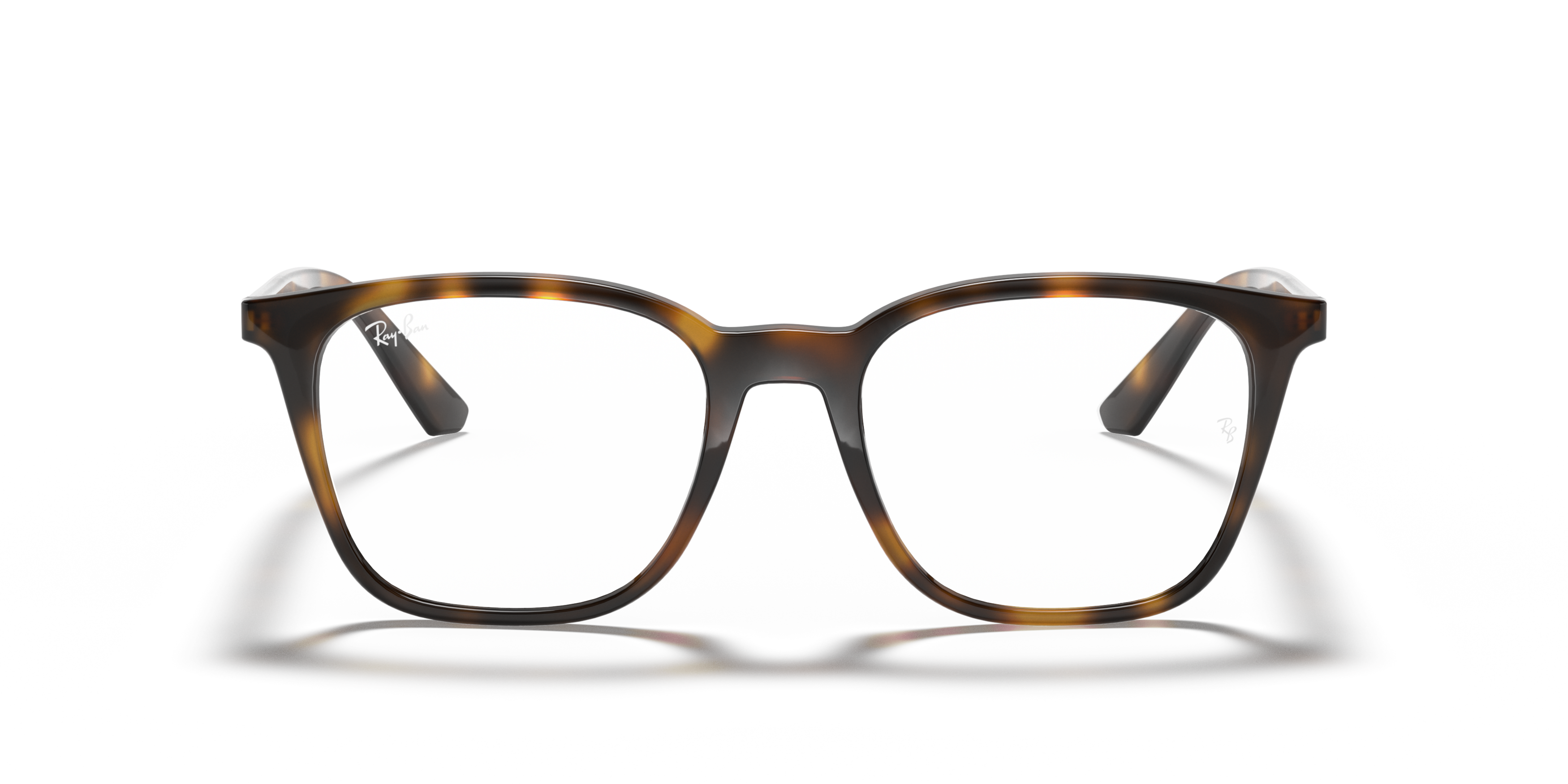 Front Ray-Ban RX 7177 Glasses Transparent / Tortoise Shell