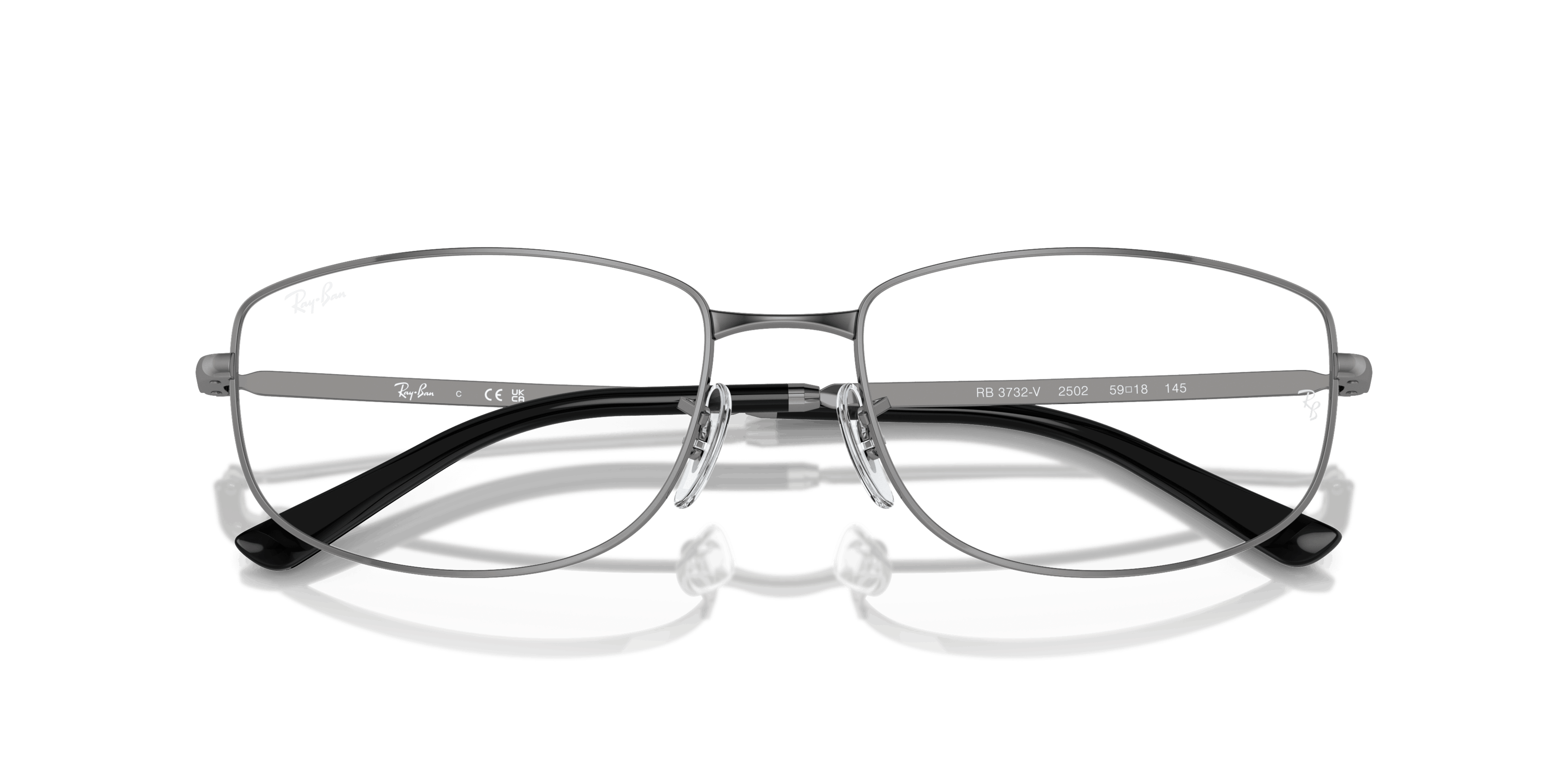 Folded, Ray-Ban 0RX3732V 2502 Briller