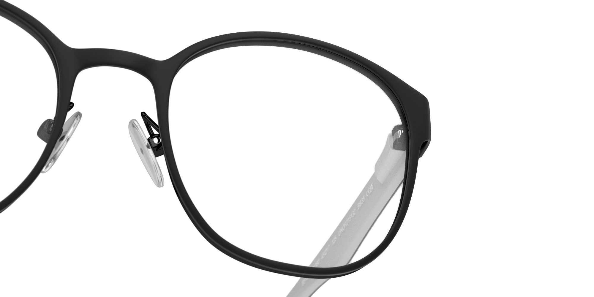 Detail01 Unofficial UN OJ0009 (BB00) Children's Glasses Transparent / Black