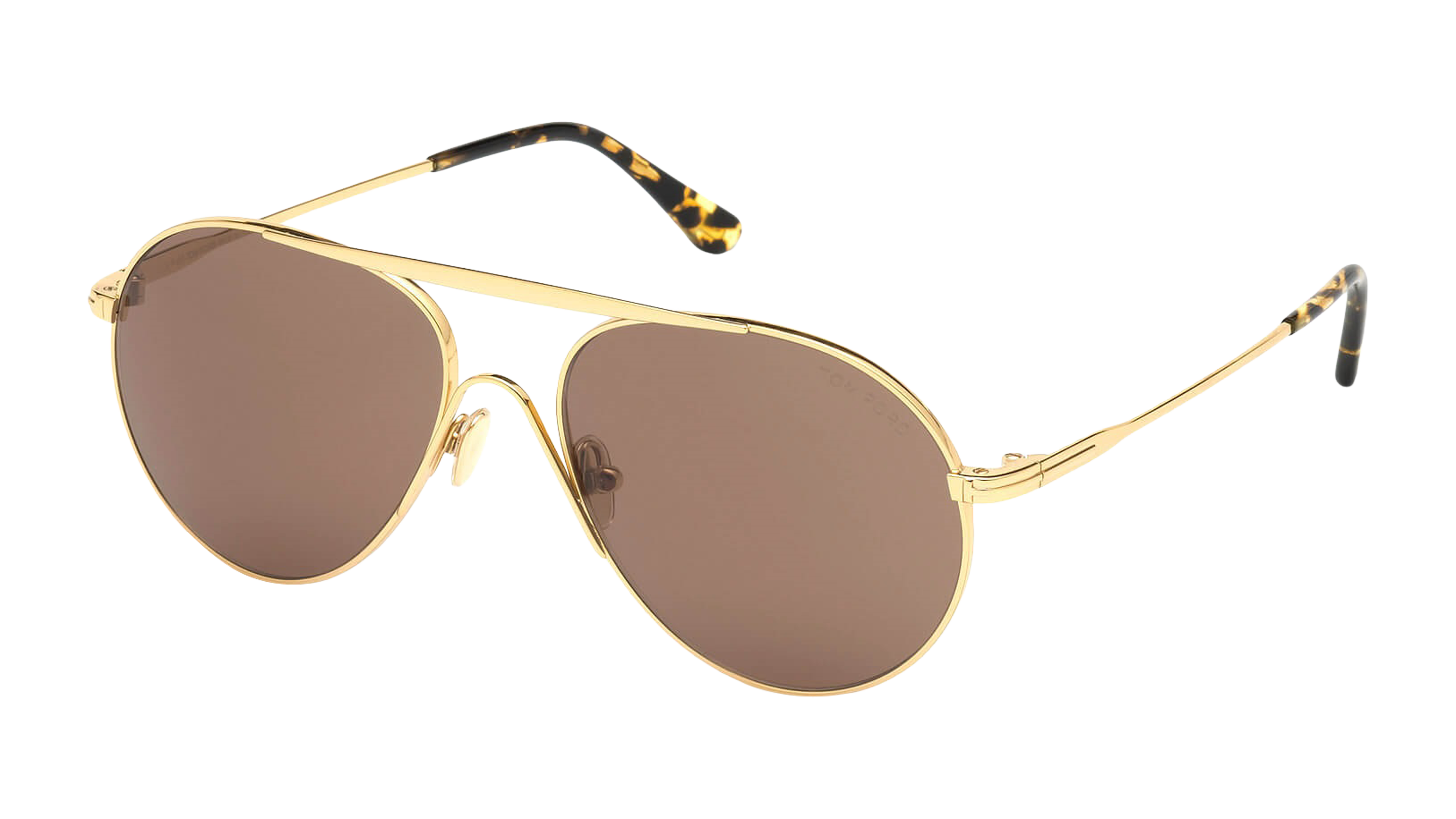 Angle_Left01 Tom Ford Smith FT 773 (30E) Sunglasses Brown / Rose Gold