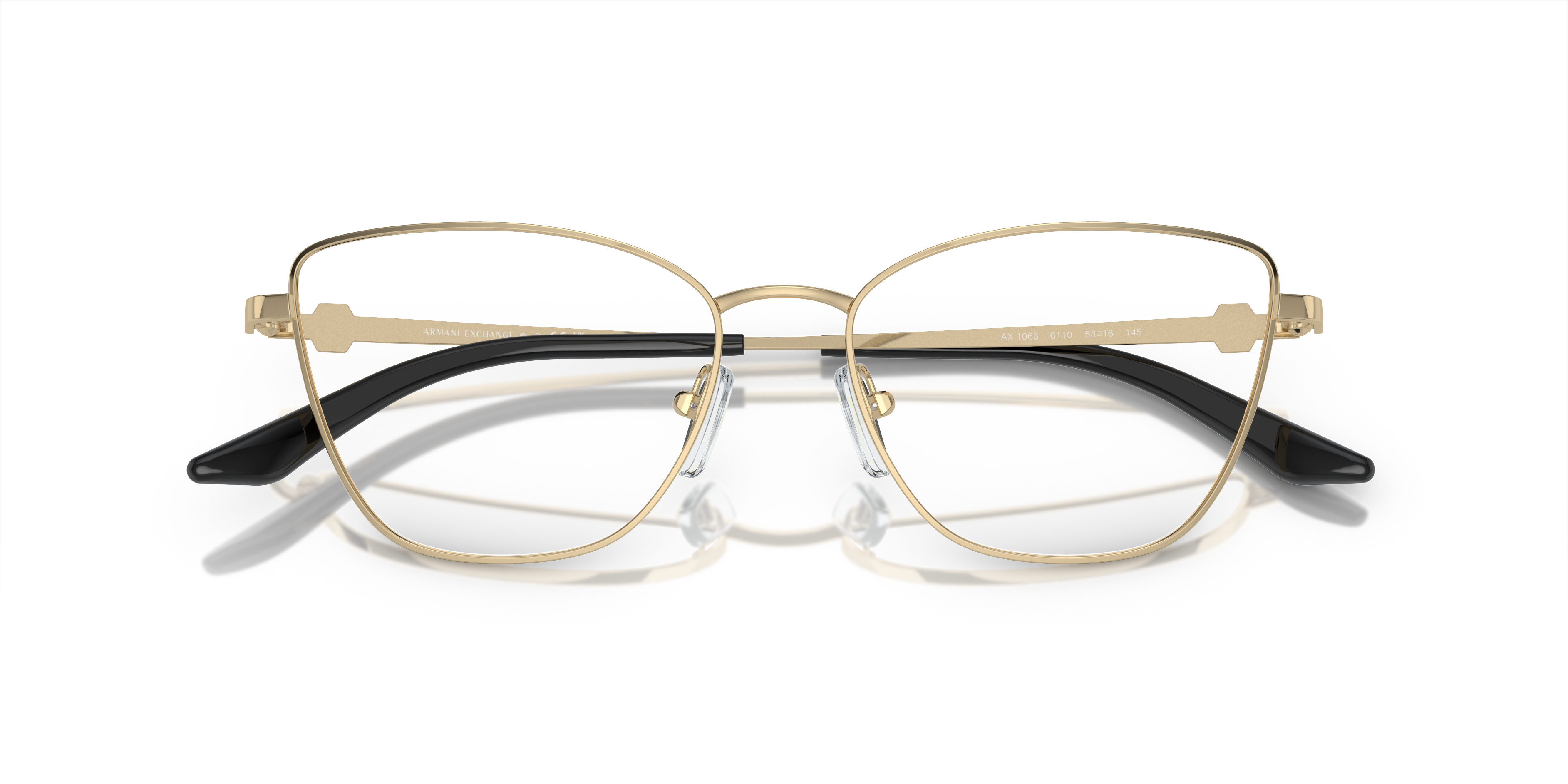 Folded Armani Exchange AX 1063 Glasses Transparent / Gold