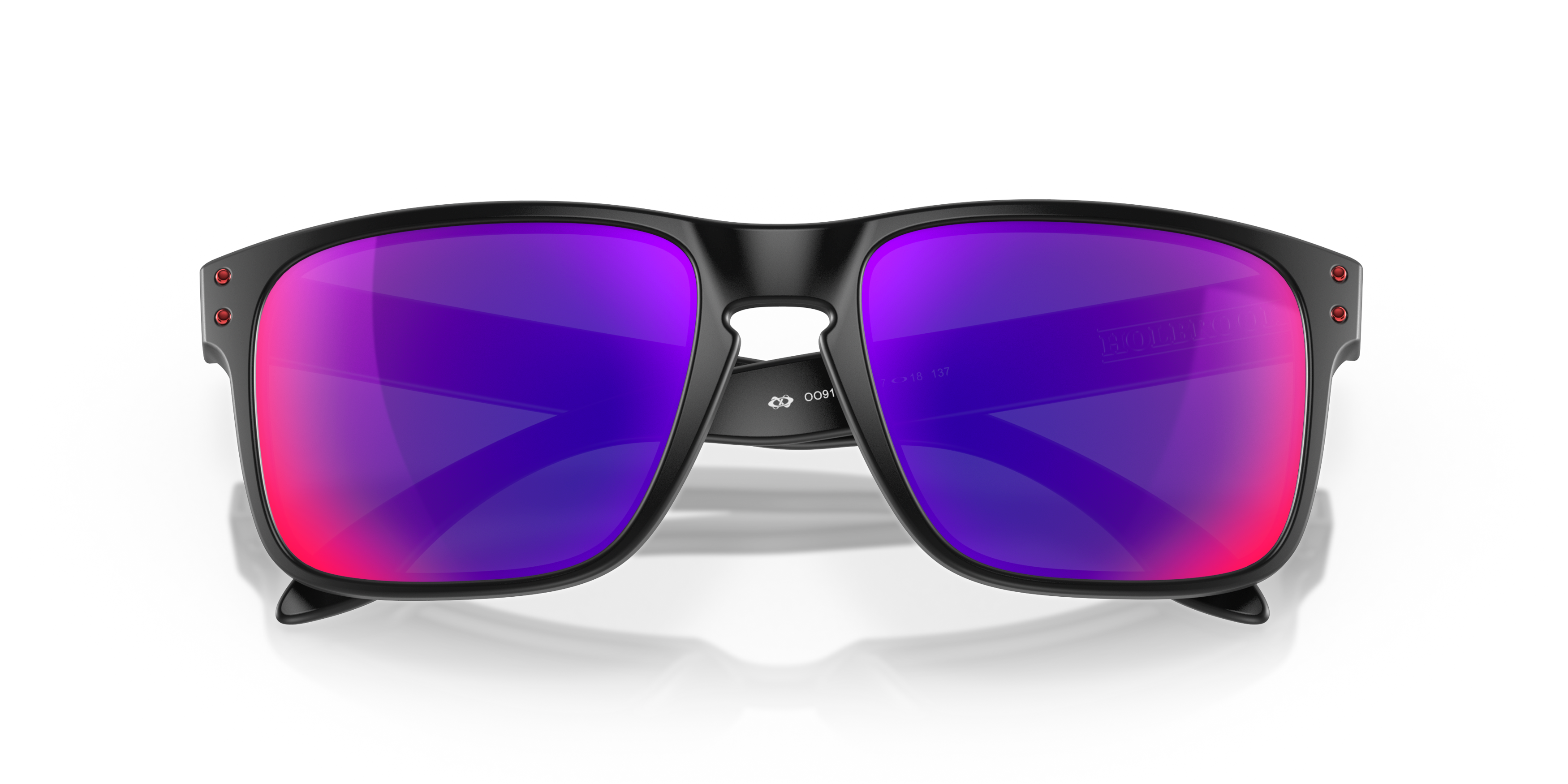 Folded Oakley Holbrook OO 9102 Sunglasses Violet / Black