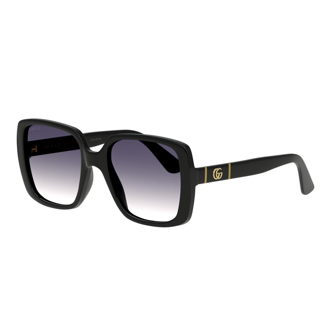 Gucci GG0632S Lunettes de Soleil Femme - Carrée Noir - Possibilité de verres correcteurs - Adaptable