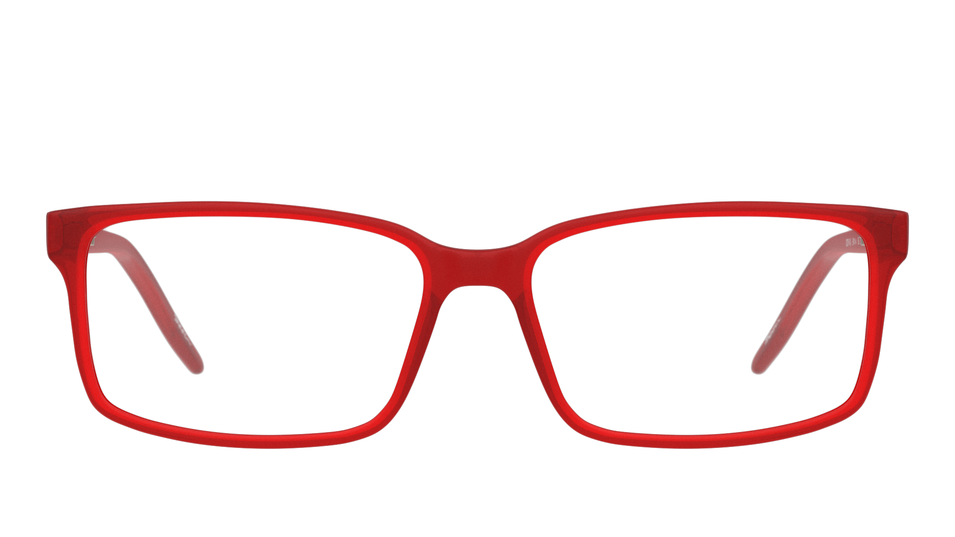 Front Seen SN AM21 Glasses Transparent / Red