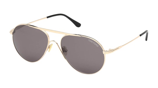 Tom Ford Smith FT 773 (28A) Sunglasses Grey / Gold