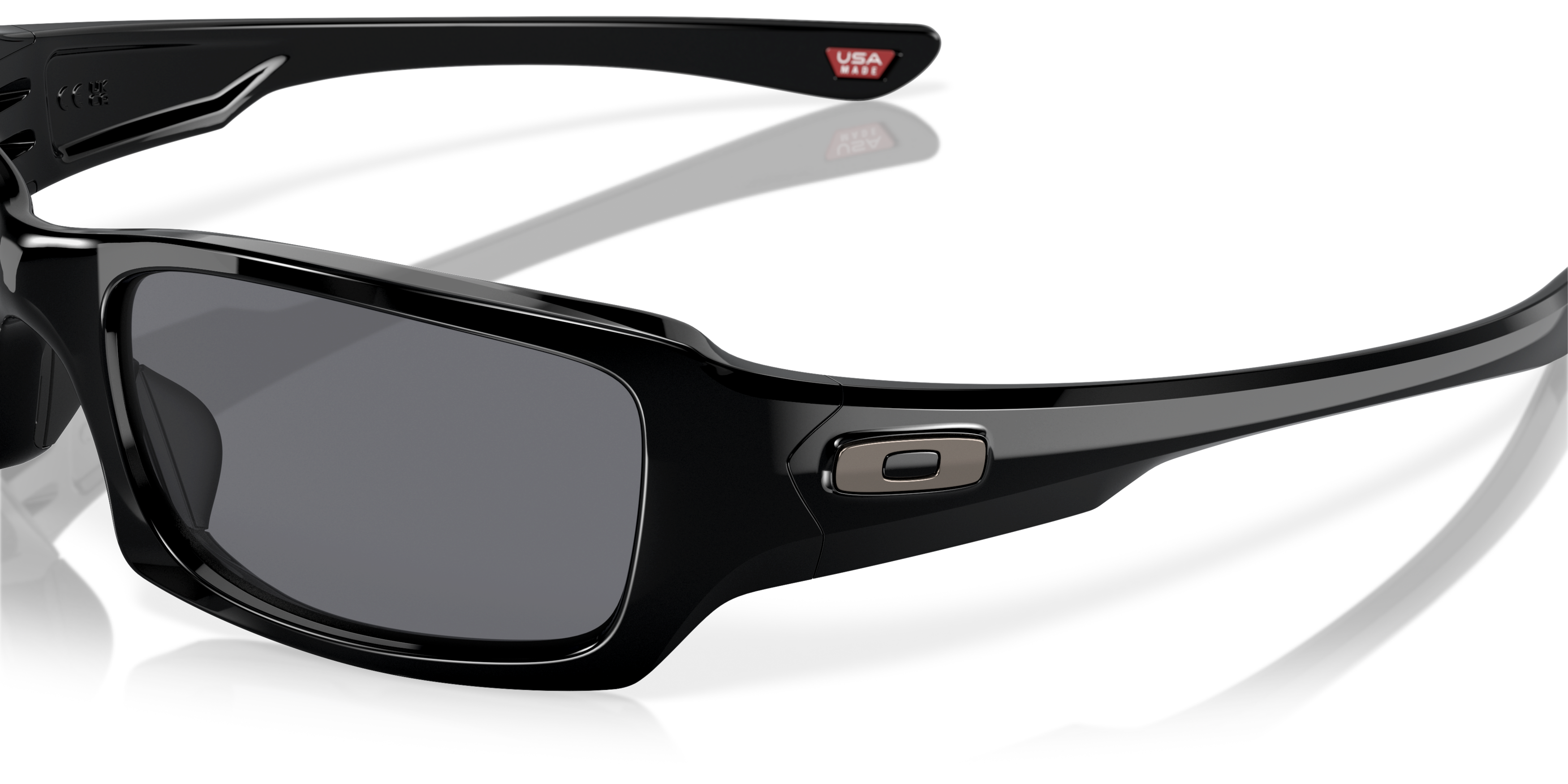 Detail01 Oakley Fives Squared OO 9238 Sunglasses Grey / Black