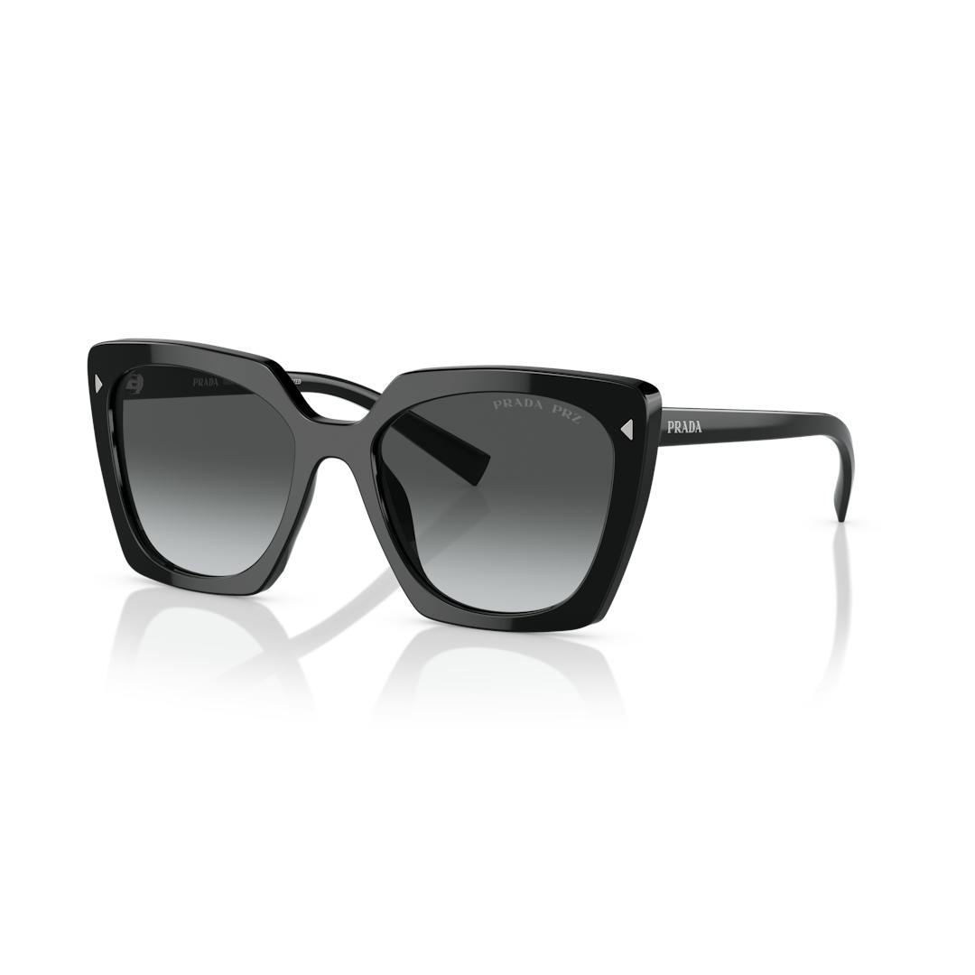 Prada PR 23ZS Lunettes de Soleil Femme - Carrée Noir - Verres Polarisés