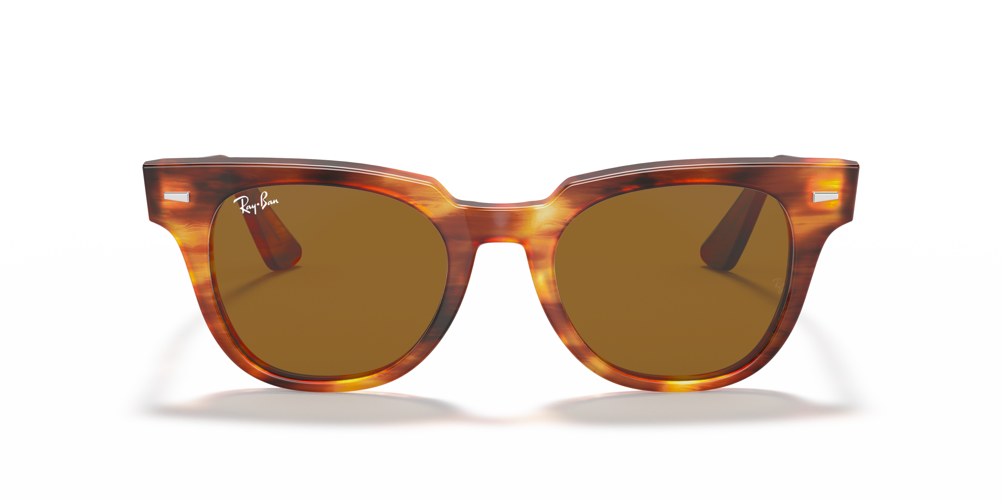 Front Ray-Ban Meteor RB 2168 Sunglasses Brown / Tortoise Shell