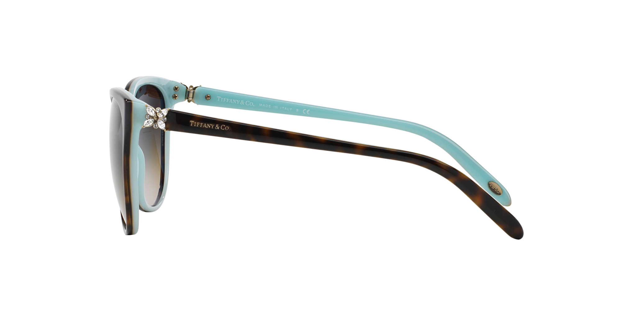 Angle_Left02 Tiffany & Co TF 4089B (80553C) Sunglasses Grey / Black