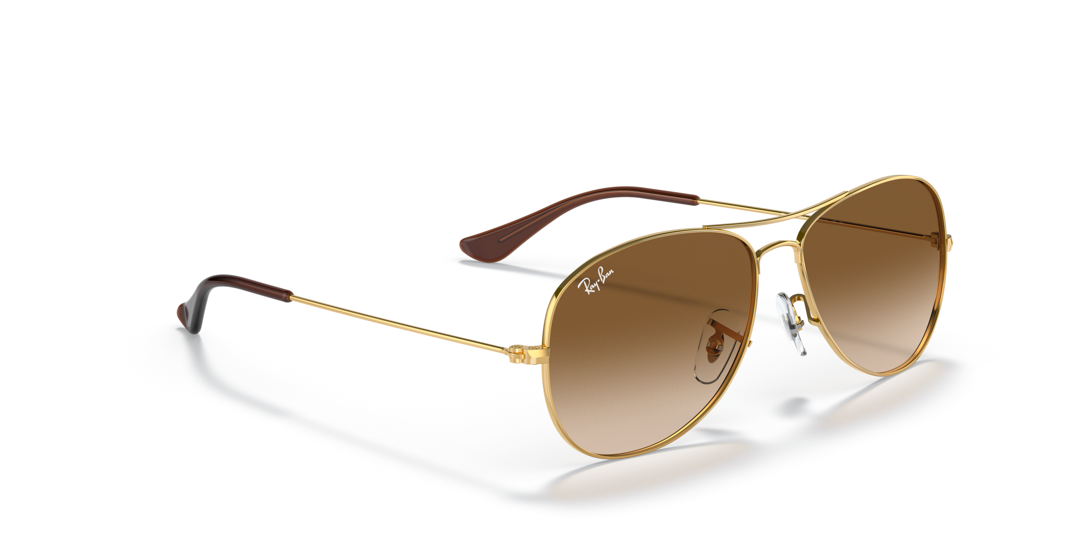 Angle_Right01 Ray-Ban RB 3362 Sunglasses Brown / Gold