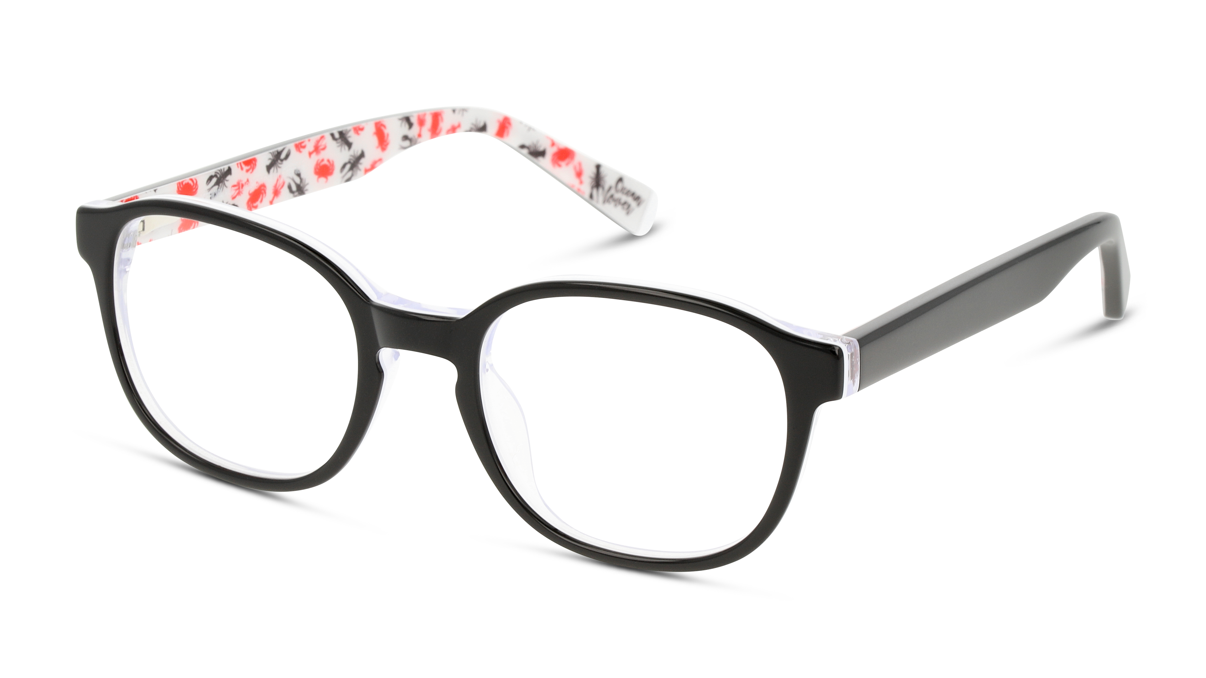 Angle_Left01 Unofficial Kids UNOK5015 (BB00) Children's Glasses Transparent / Black